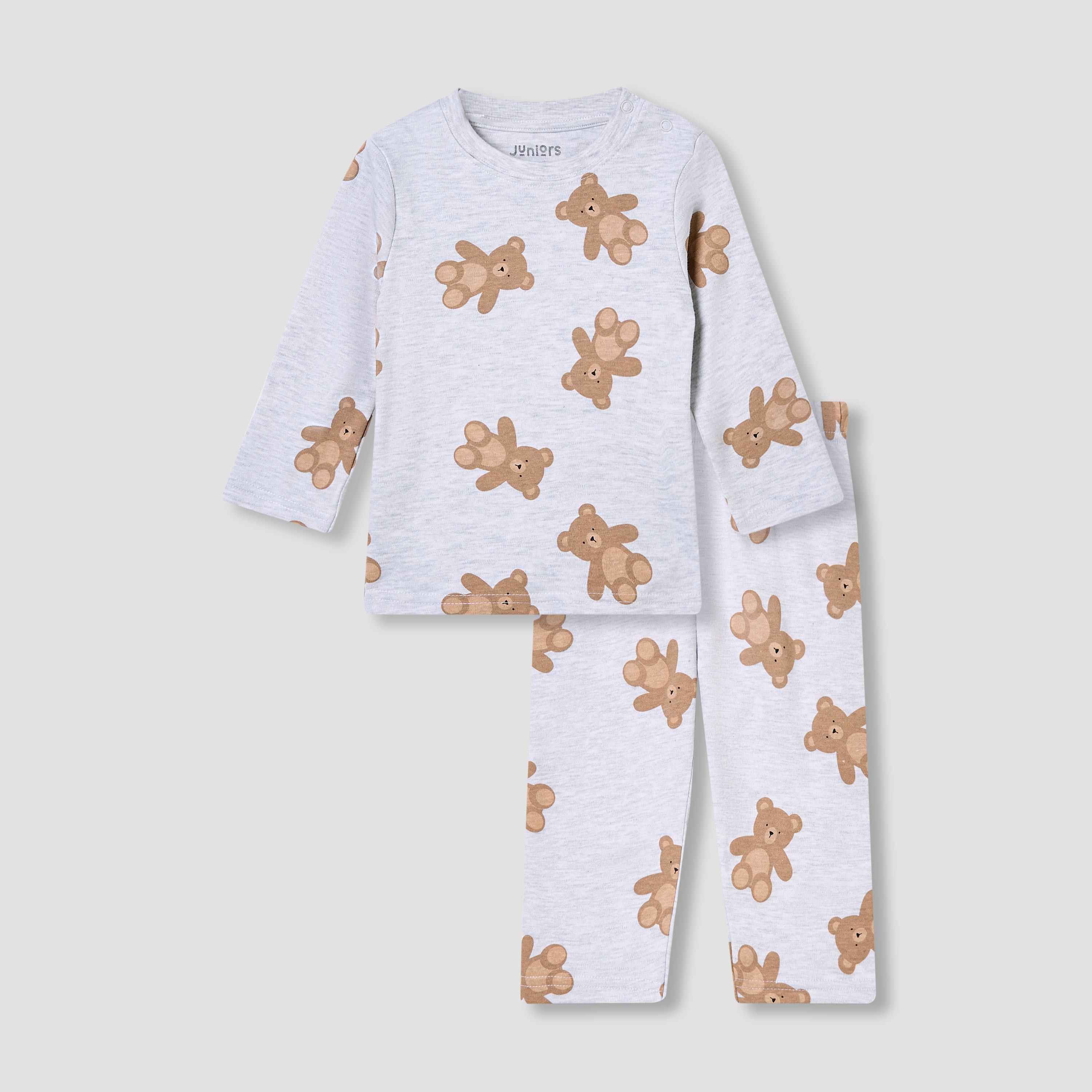 Juniors Animal Print T-shirt and Pyjama Set-baby-boys-clothing-nightwear-pyjamasets-image-1