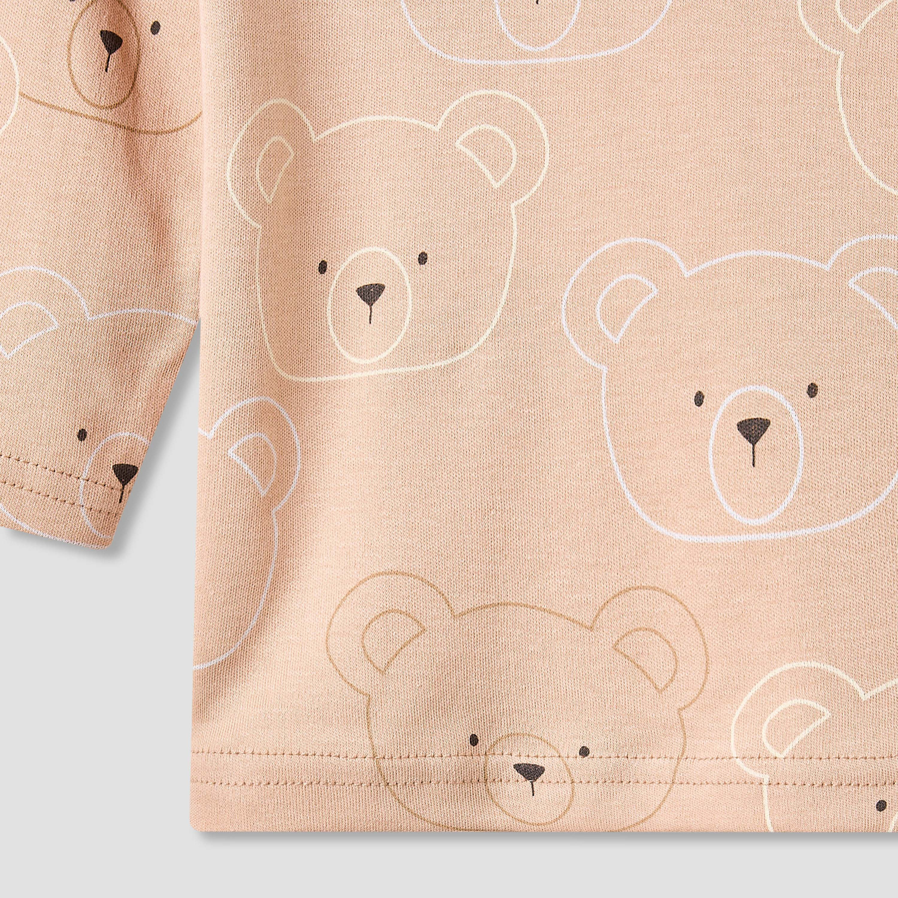 Juniors Pyjama Set with Bear Print - Cotton - Long Sleeves - Round Neck-baby-boys-clothing-nightwear-pyjamasets-image-6