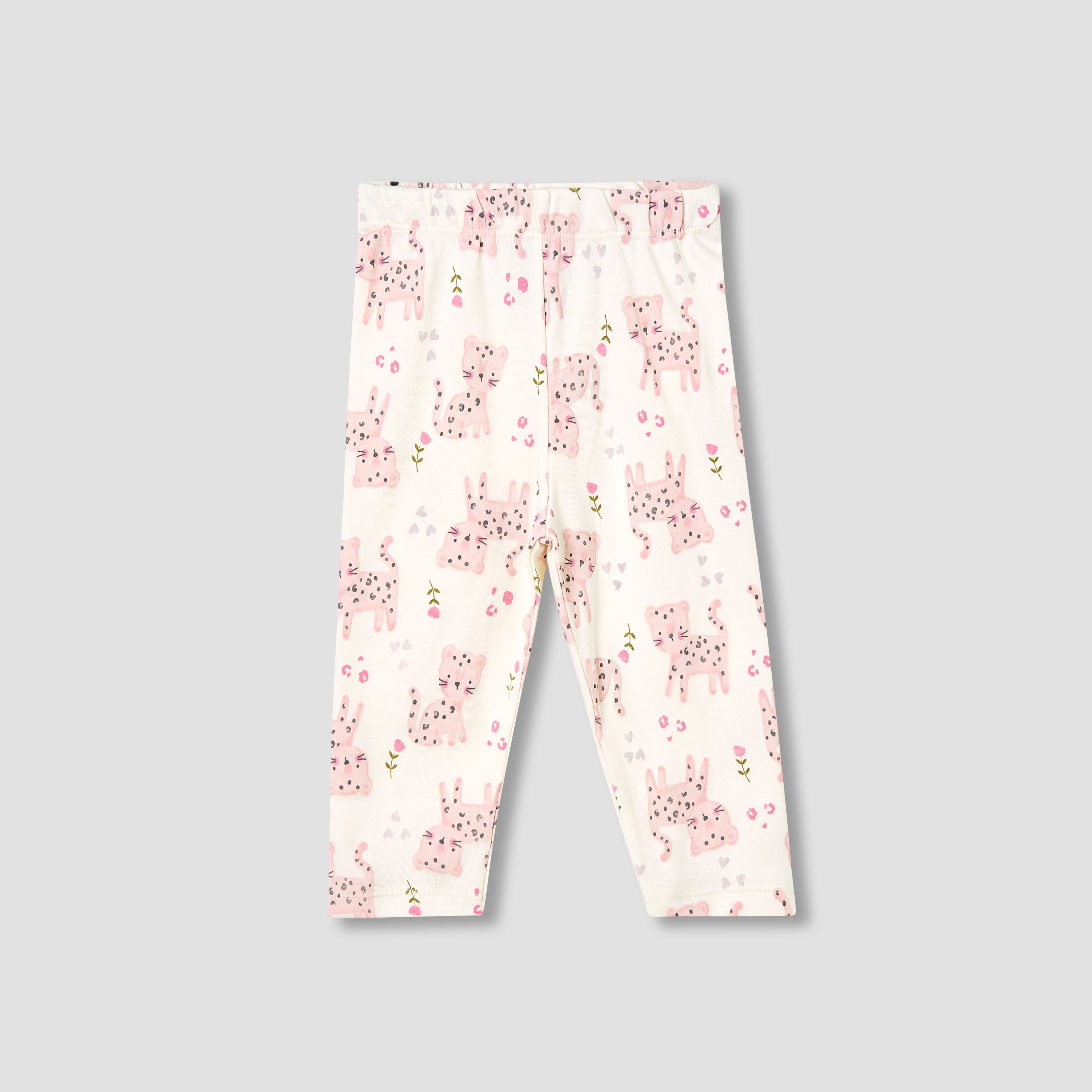 طقم بنطلون بيجاما وتيشيرت بطبعات زرافة من جونيورز-baby-girls-clothing-nightwear-pyjamasets-image-3