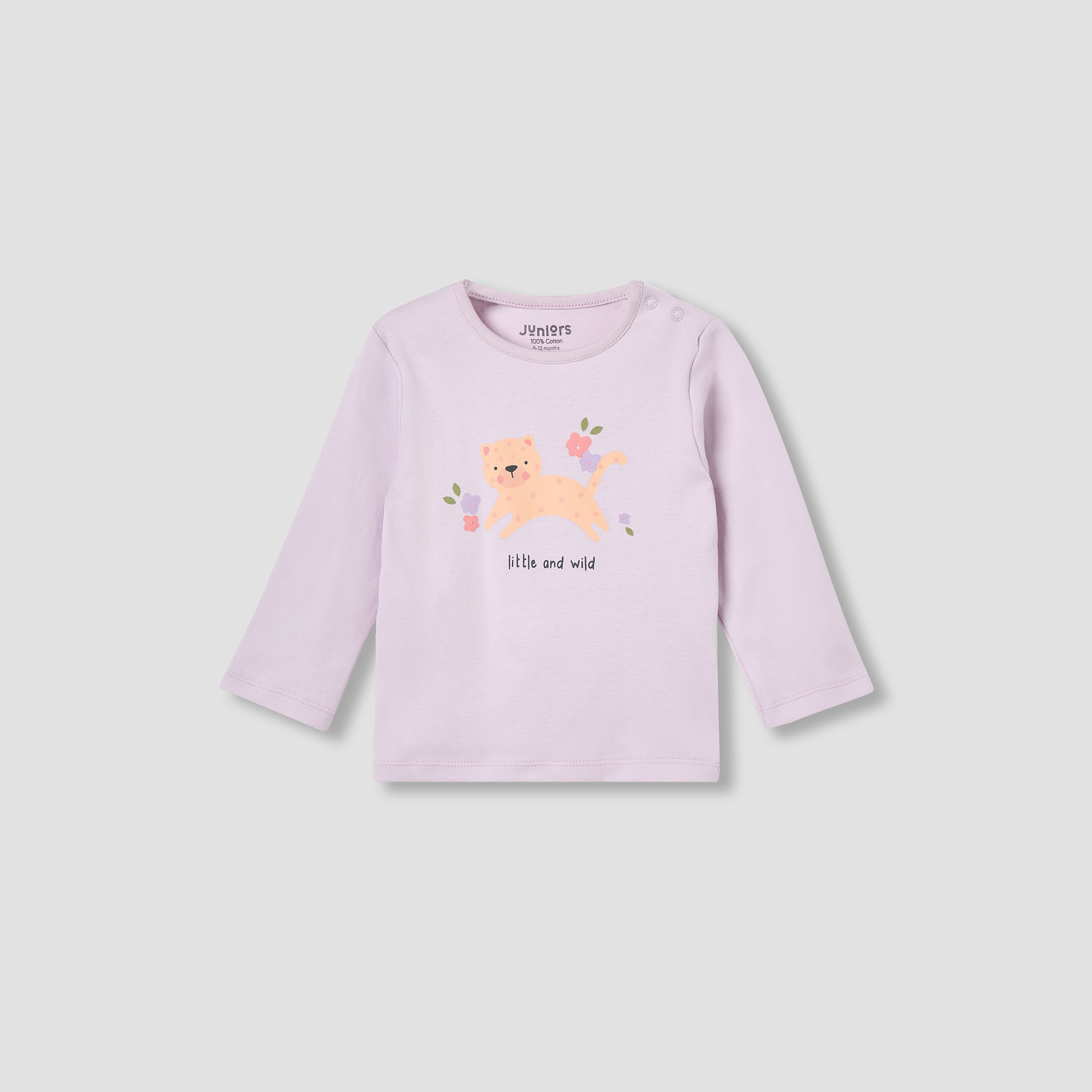Juniors Printed T-shirt and Pyjama Set-baby-girls-clothing-nightwear-pyjamasets-image-2