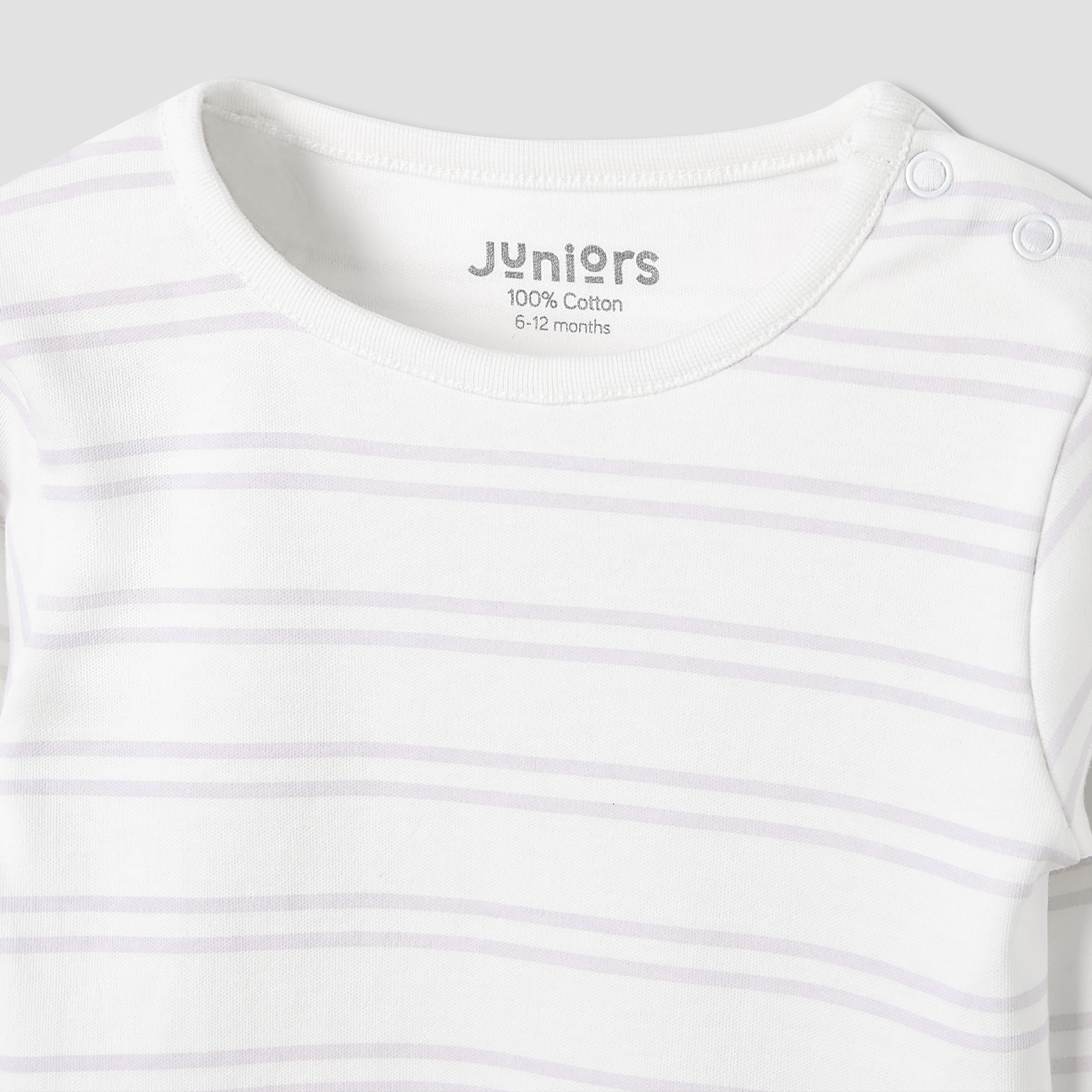 طقم بيجاما قطن بأكمام طويلة وياقة ضيقة وطبعات من جونيورز-baby-girls-clothing-nightwear-pyjamasets-image-5