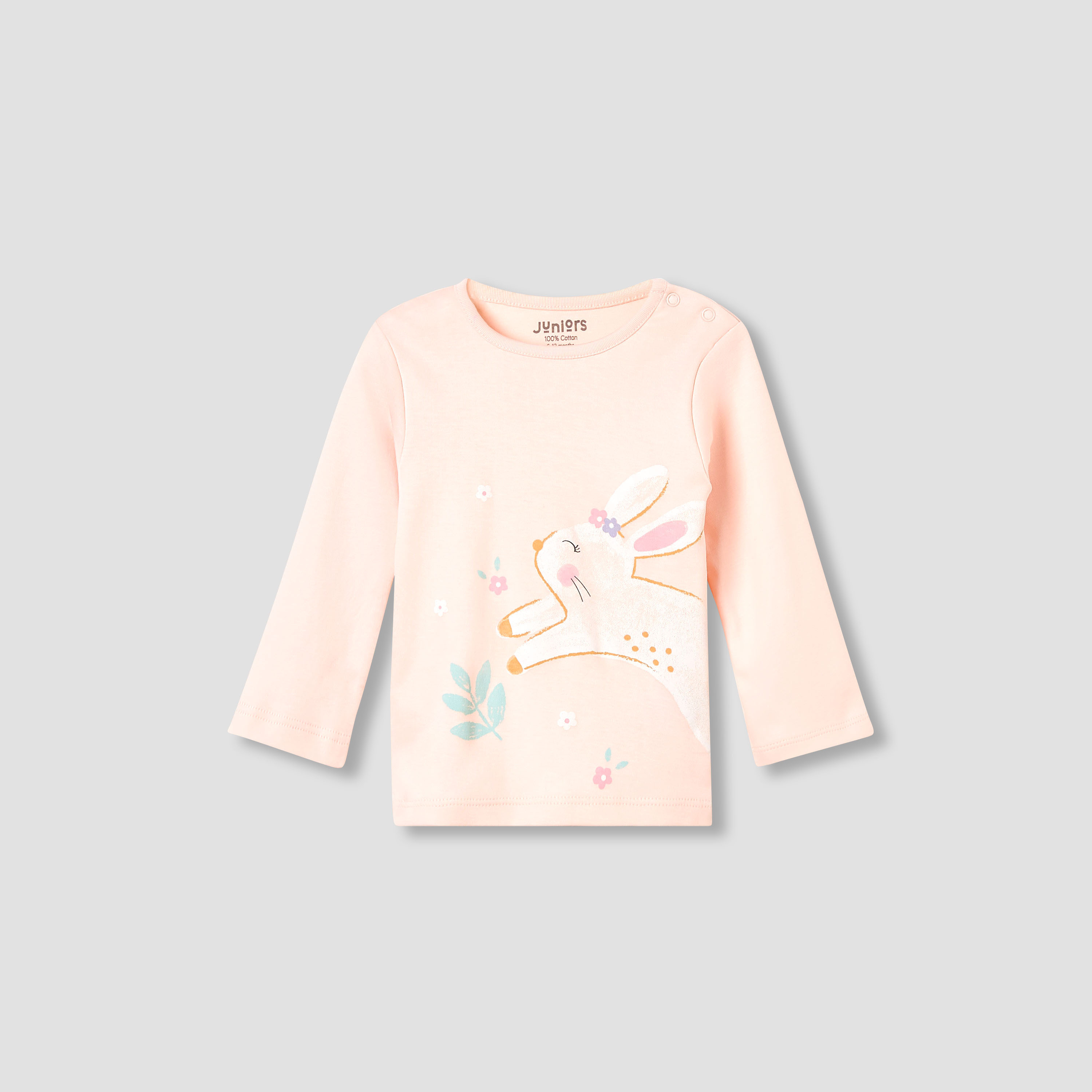 Juniors Printed T-shirt and Pyjama Set-baby-girls-clothing-nightwear-pyjamasets-image-2