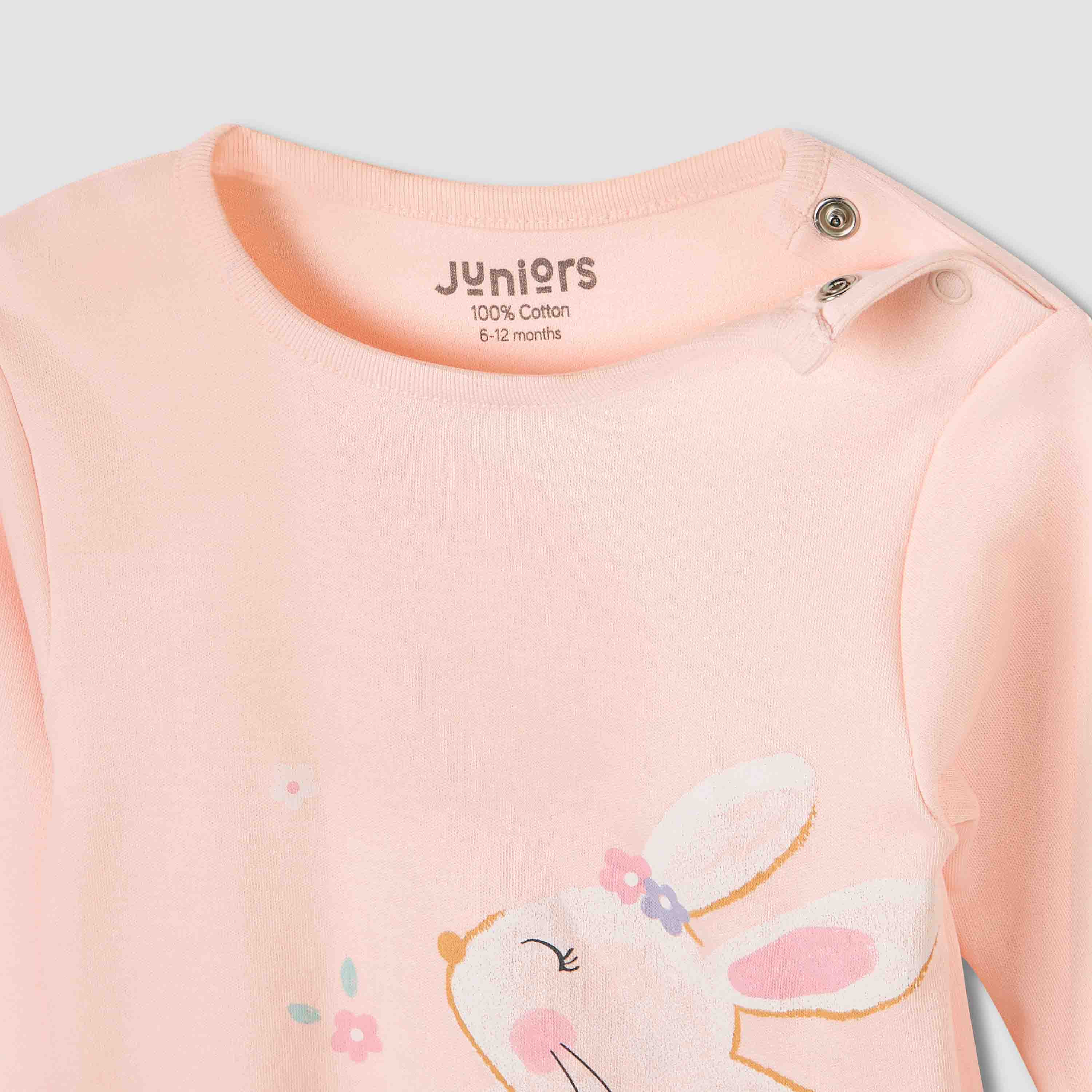 Juniors Printed T-shirt and Pyjama Set-baby-girls-clothing-nightwear-pyjamasets-image-4