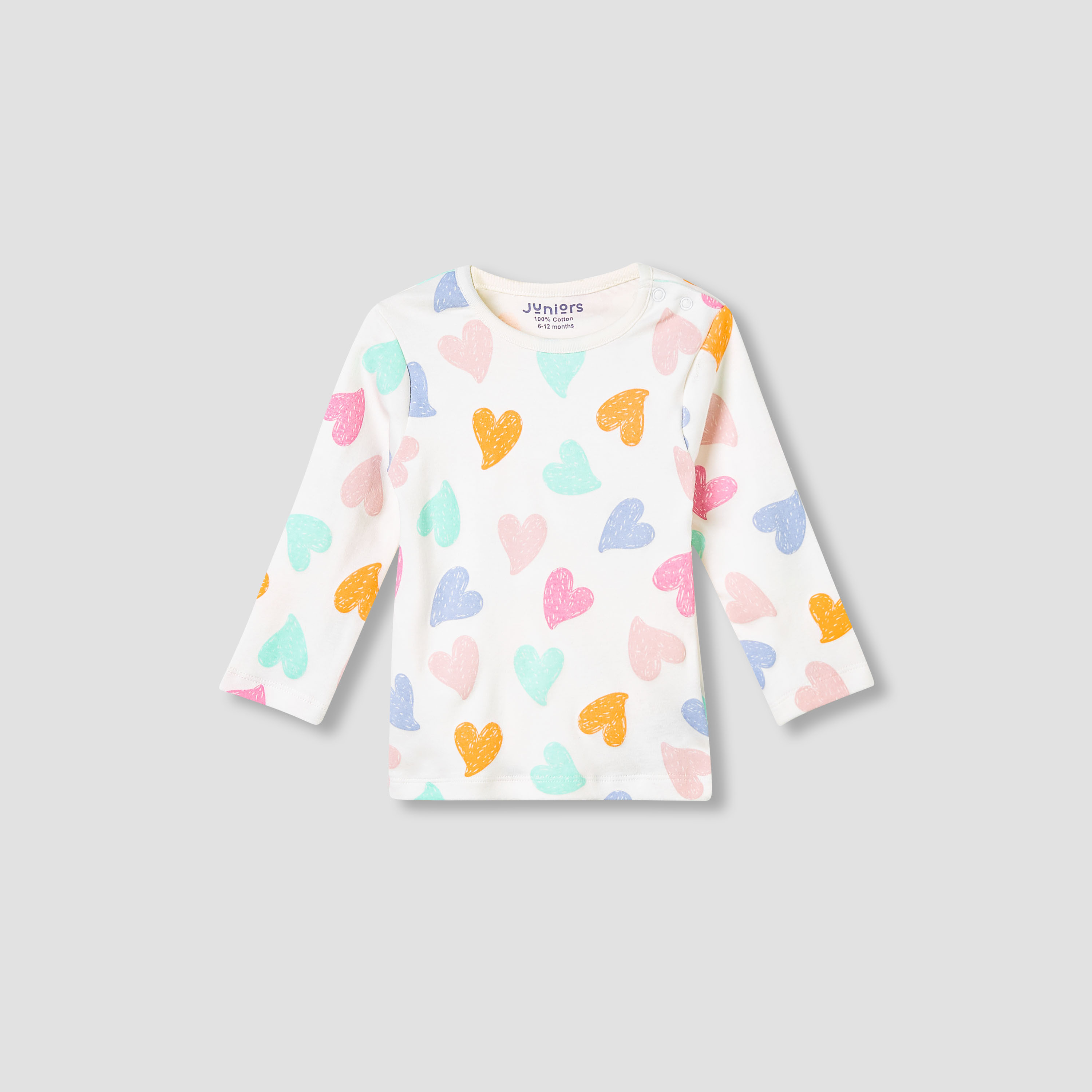 Juniors Bunny Print T-shirt and Pyjama Set-baby-girls-clothing-nightwear-pyjamasets-image-2