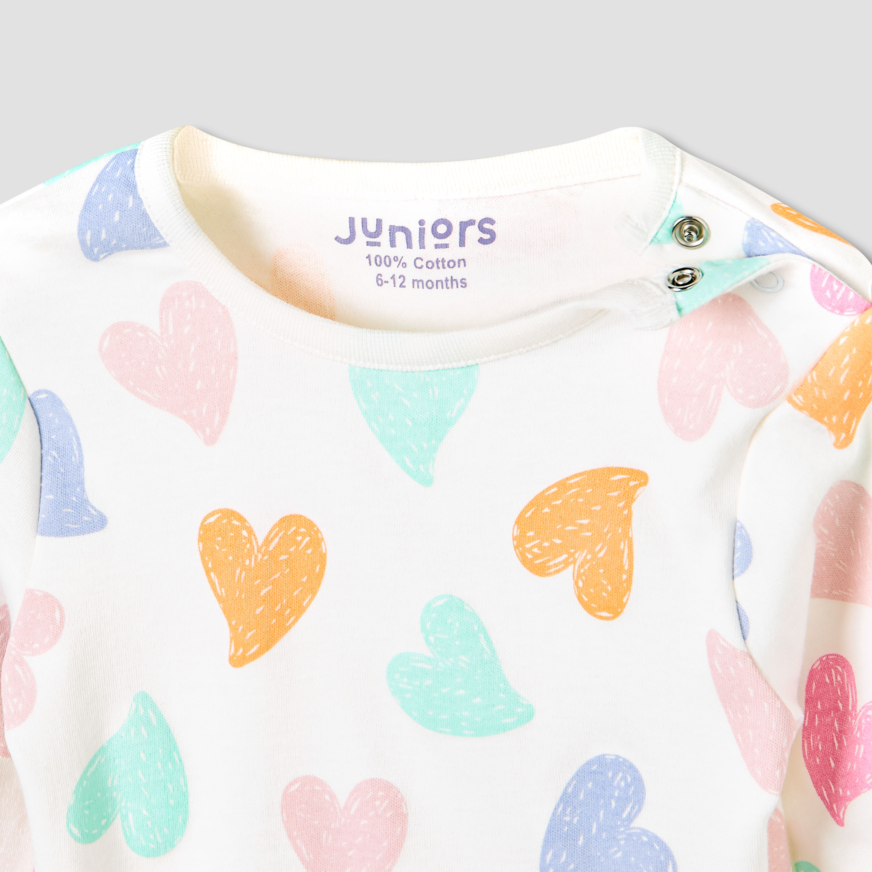 Juniors Bunny Print T-shirt and Pyjama Set-baby-girls-clothing-nightwear-pyjamasets-image-4