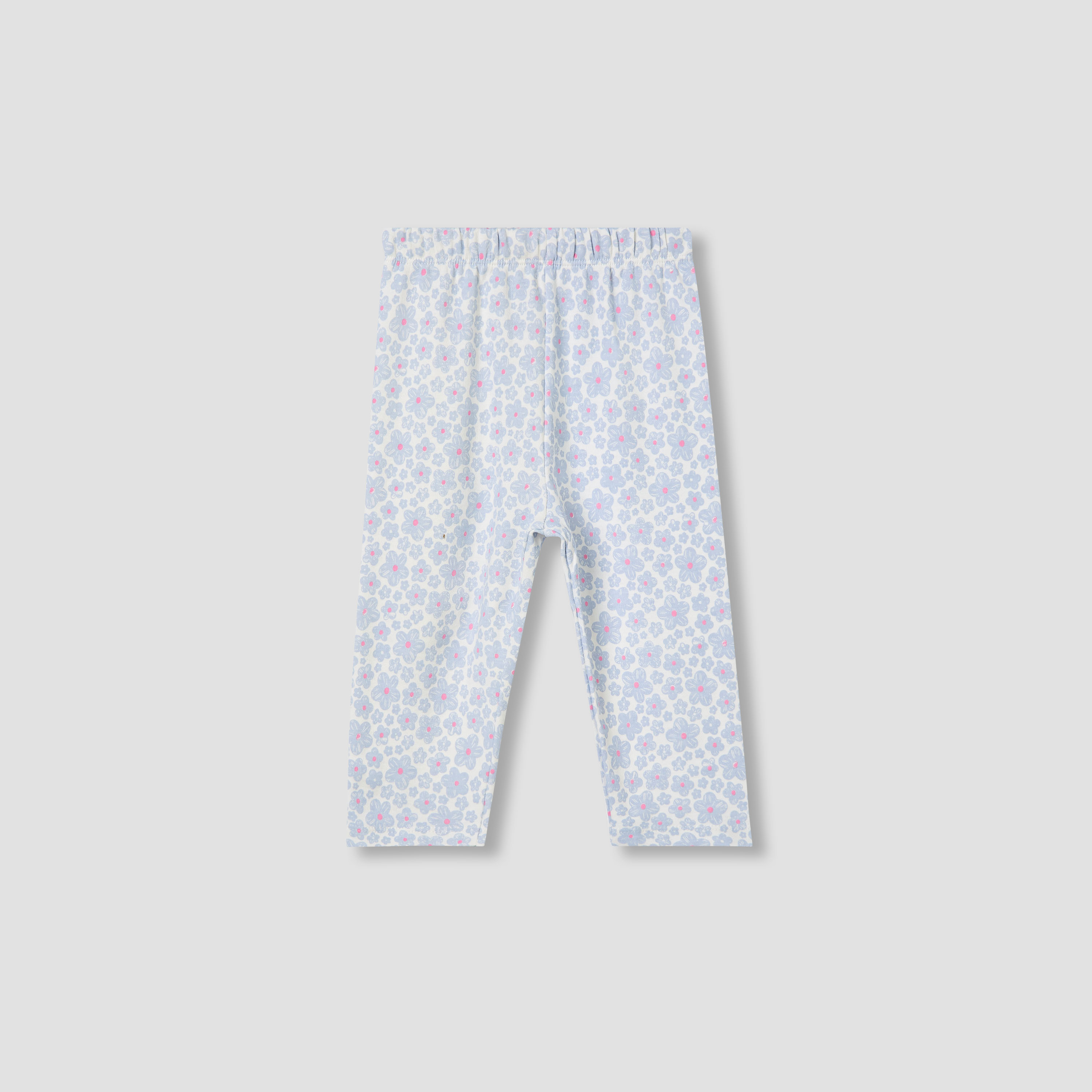 طقم بيجاما قطن بأكمام طويلة وياقة ضيقة وطبعات زهور للبنات من جونيورز-baby-girls-clothing-nightwear-pyjamasets-image-3