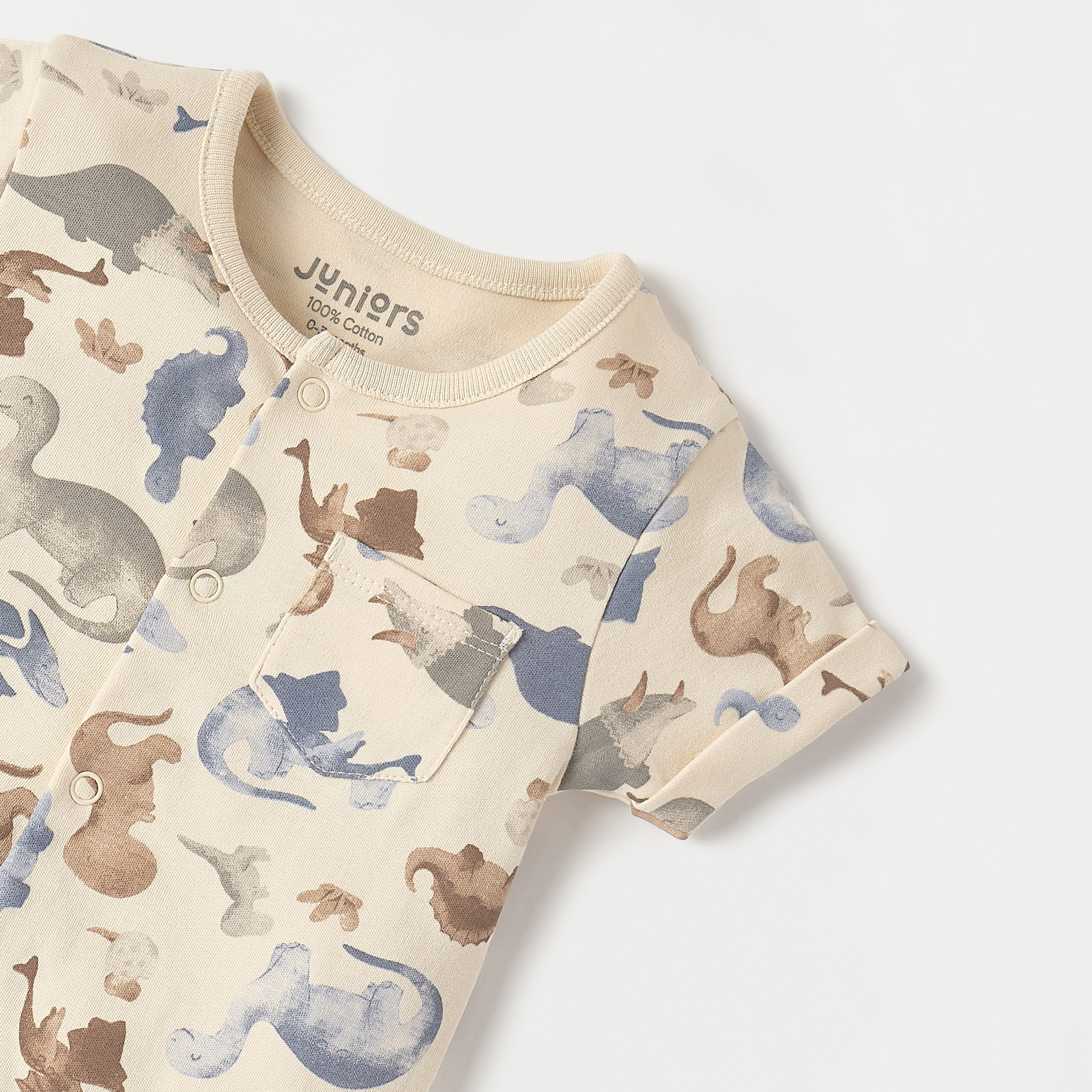 Juniors All-Over Dinosaur Print Romper-baby-boys-clothing-rompers-image-3