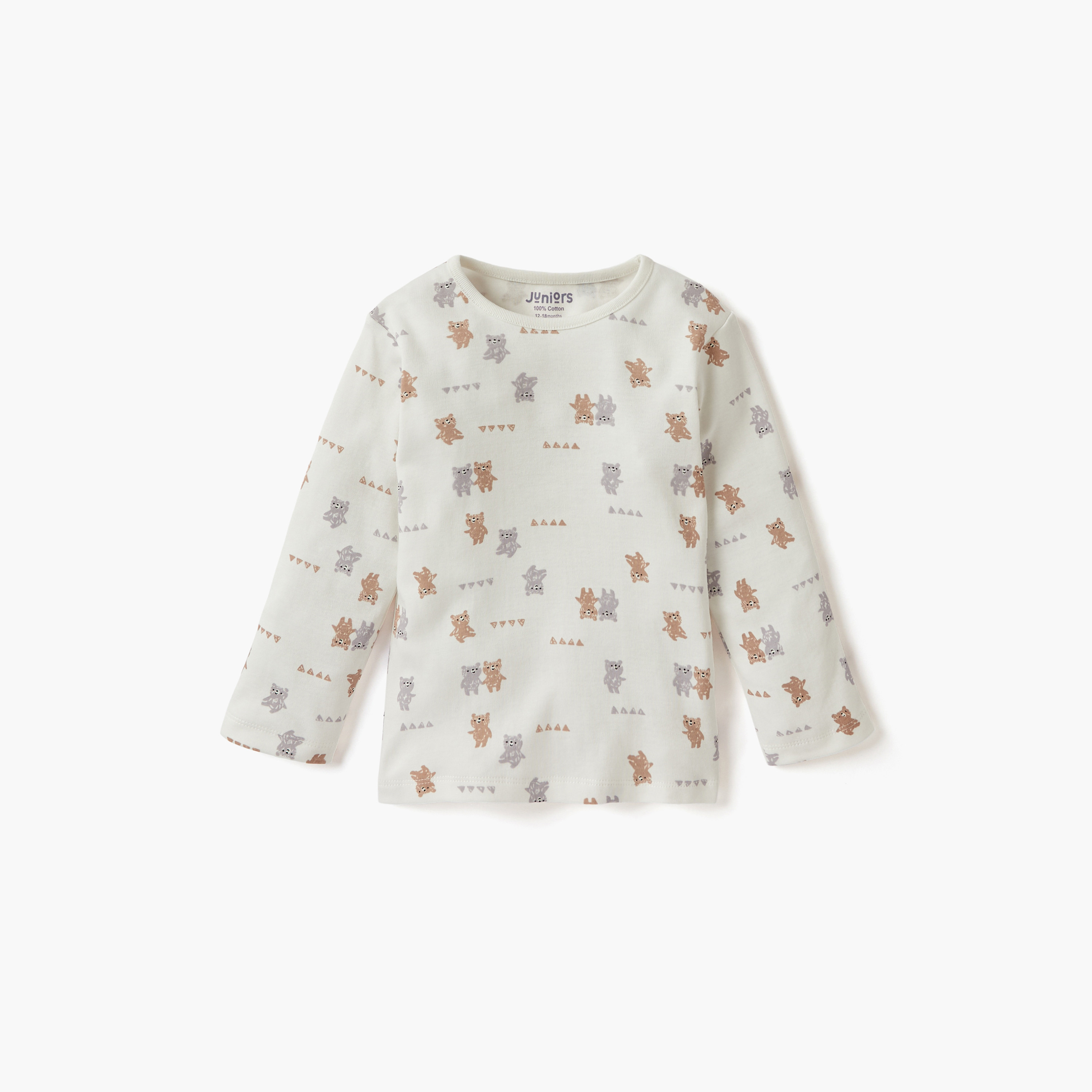 Juniors Printed T-shirts and Pyjamas - Set of 4-baby-girls-clothing-nightwear-pyjamasets-image-6