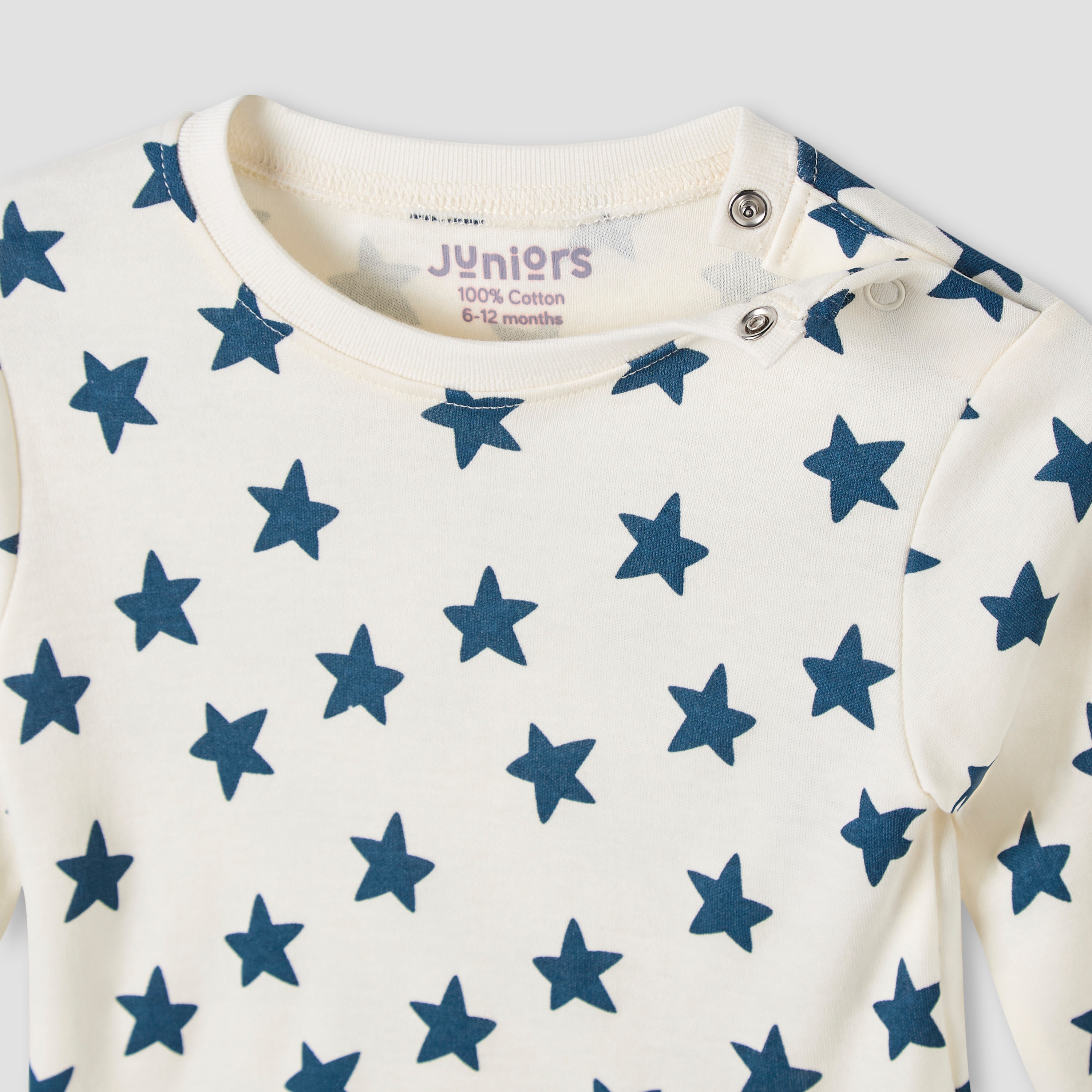 Juniors Star Print T-shirt and Pyjama Set-baby-boys-clothing-nightwear-pyjamasets-image-5