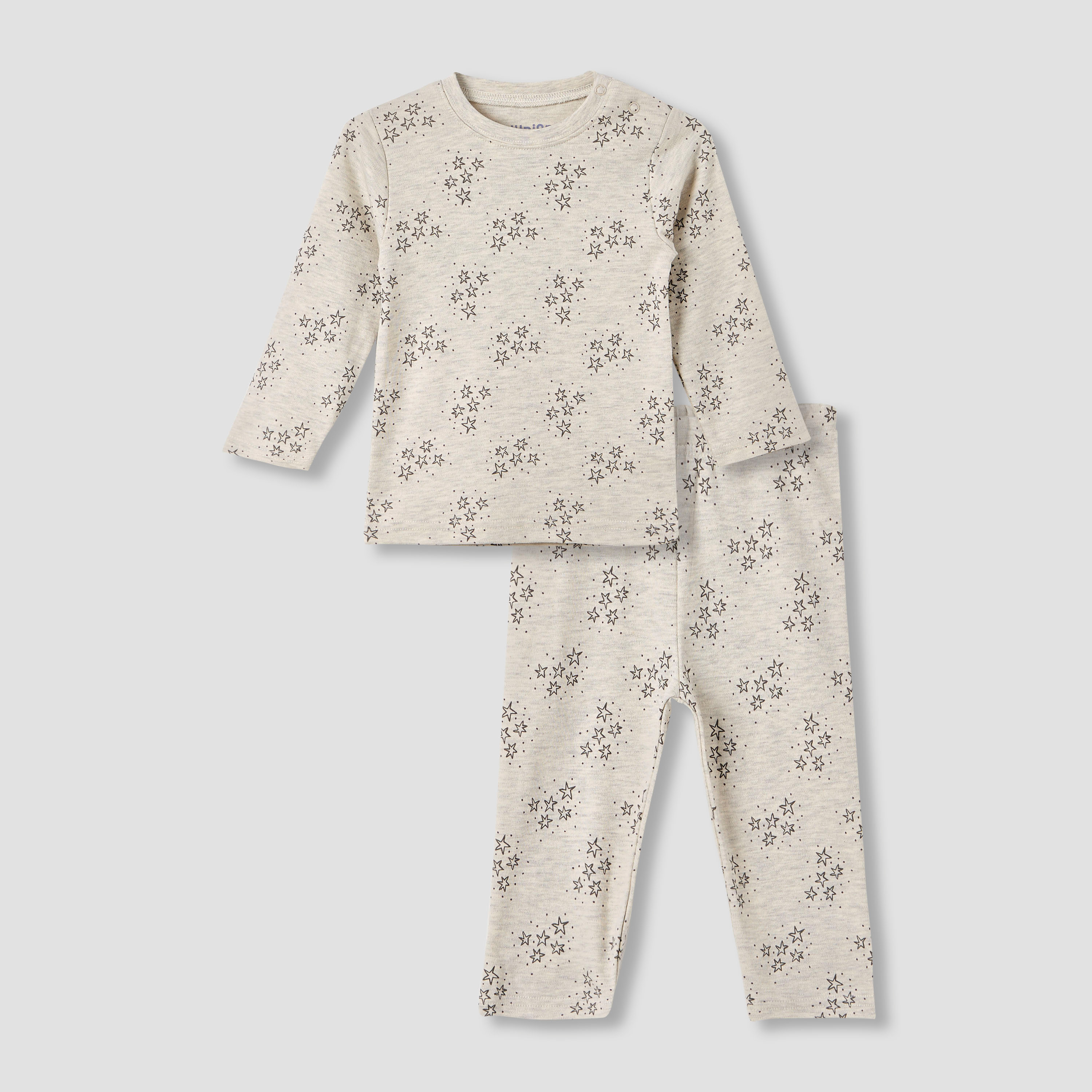 Juniors Star Print T-shirt and Pyjama Set-baby-boys-clothing-nightwear-pyjamasets-image-1