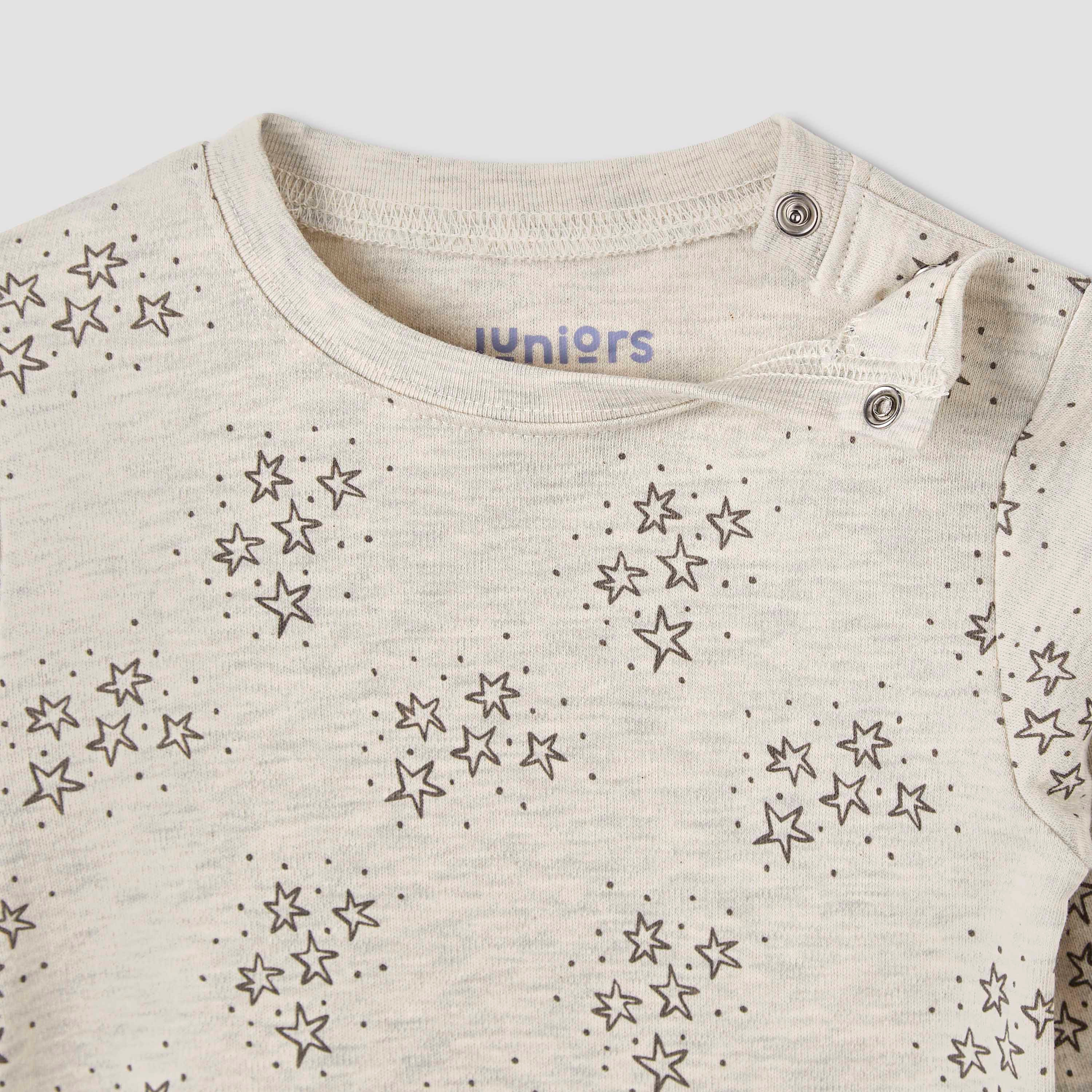 Juniors Star Print T-shirt and Pyjama Set-baby-boys-clothing-nightwear-pyjamasets-image-4