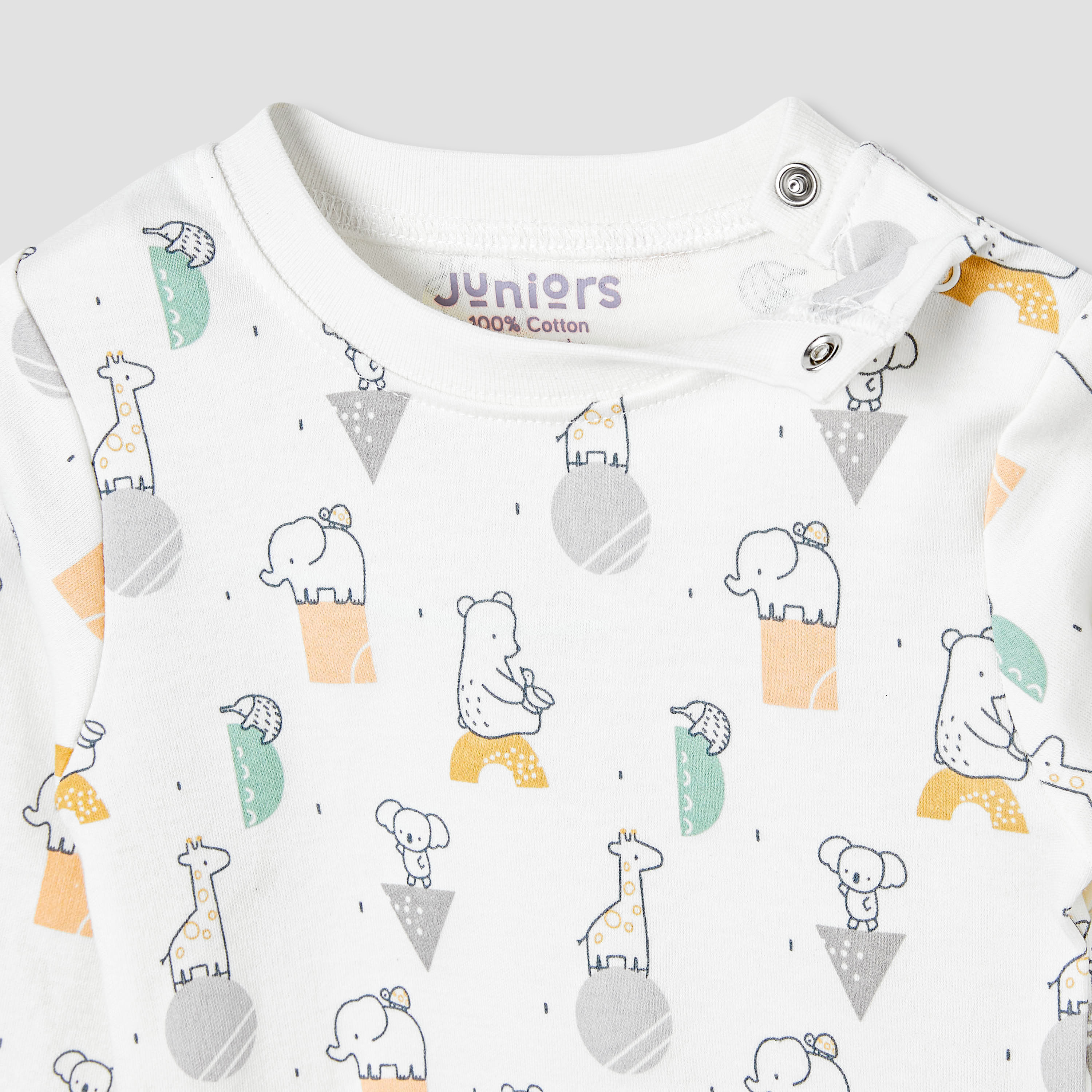 Juniors All-Over Animal Print T-shirt and Pyjama Set-baby-boys-clothing-nightwear-pyjamasets-image-5