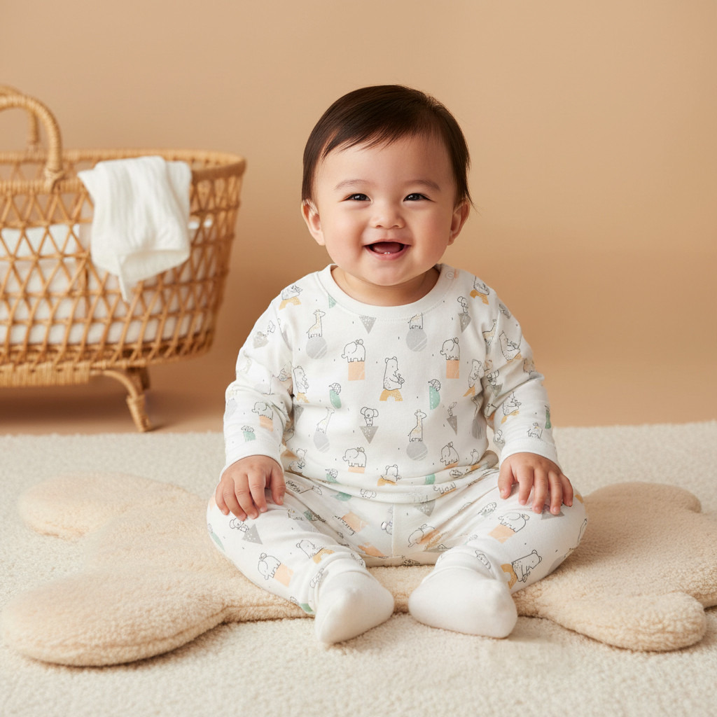 Juniors All-Over Animal Print T-shirt and Pyjama Set-baby-boys-clothing-nightwear-pyjamasets-image-9