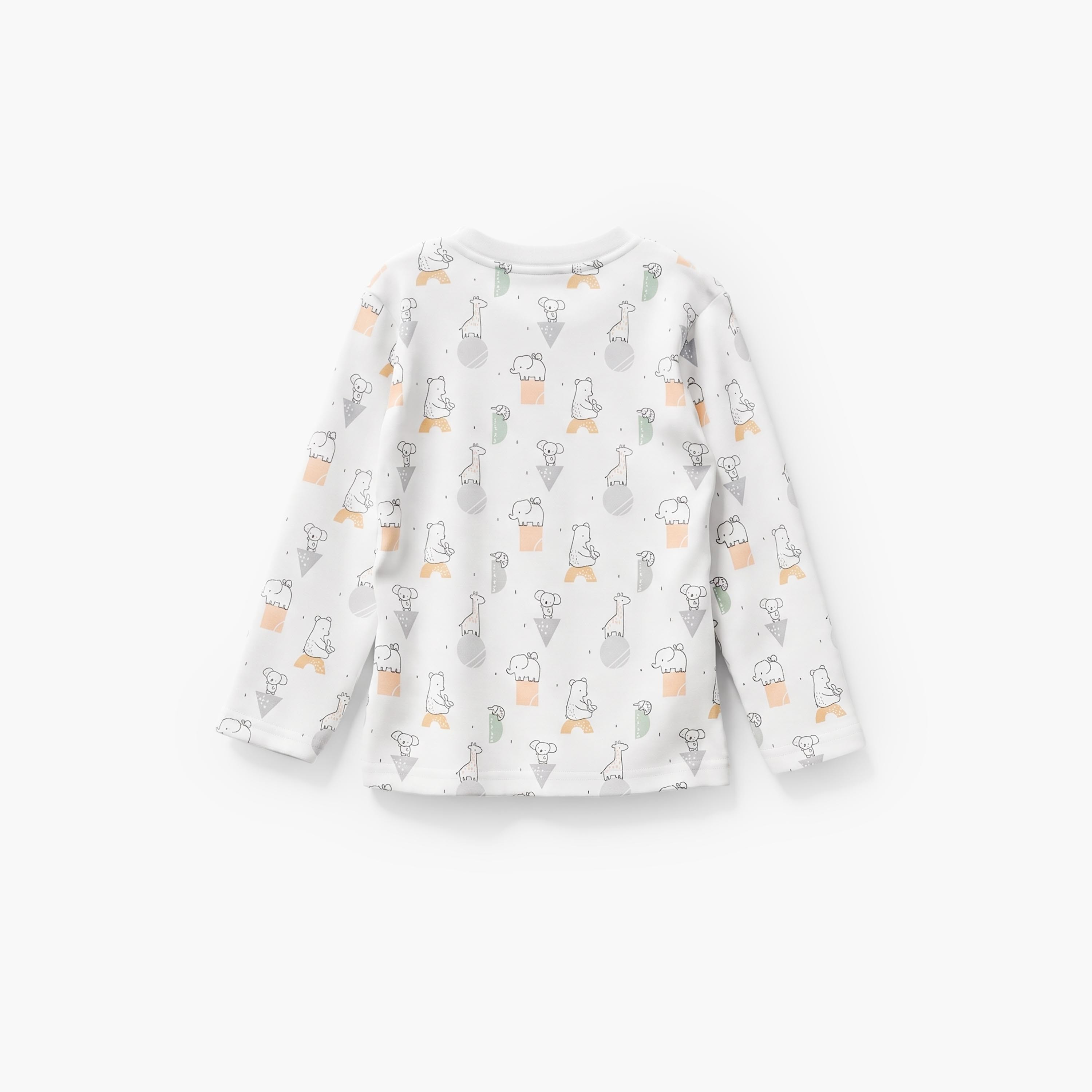 Juniors All-Over Animal Print T-shirt and Pyjama Set-baby-boys-clothing-nightwear-pyjamasets-image-5
