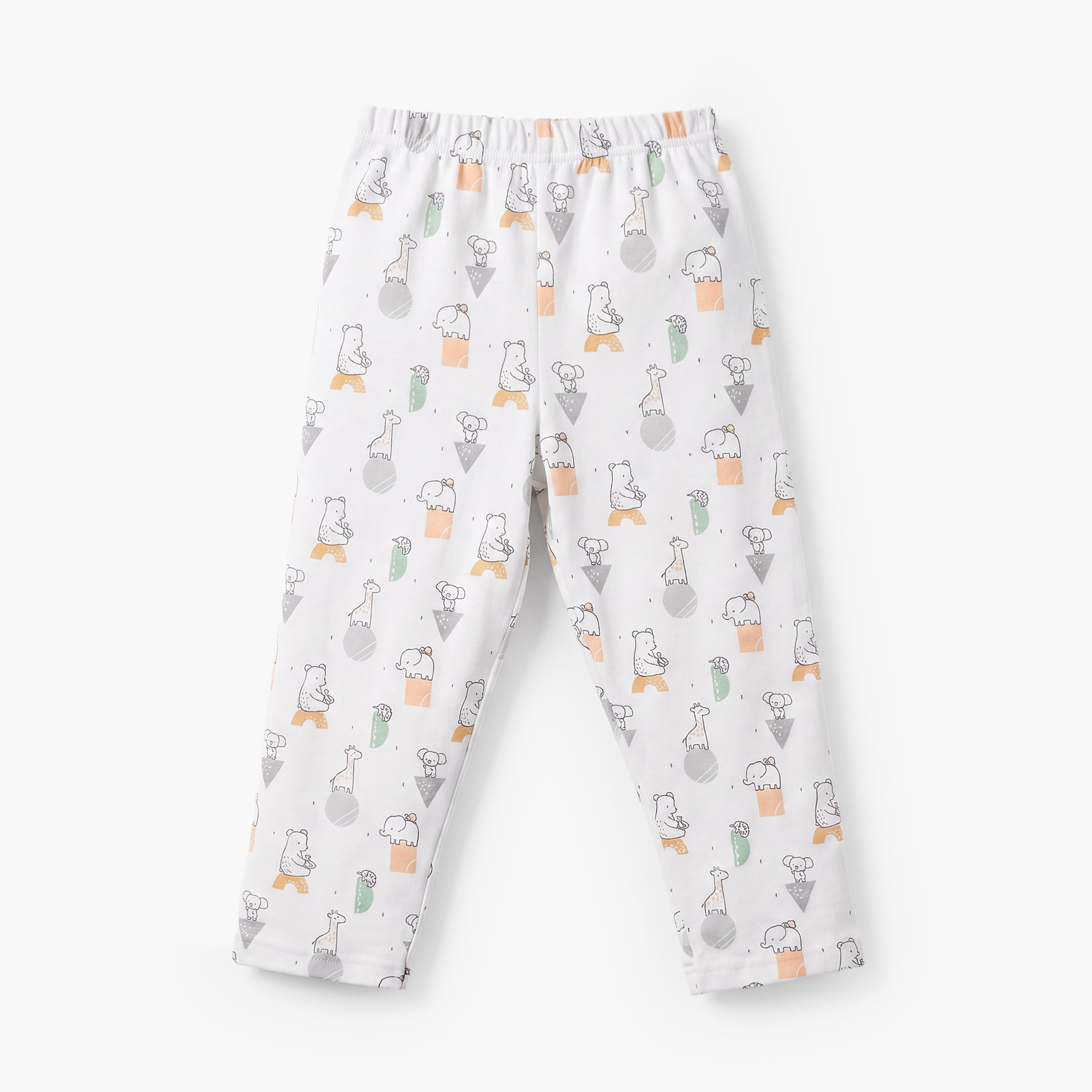 Juniors All-Over Animal Print T-shirt and Pyjama Set-baby-boys-clothing-nightwear-pyjamasets-image-6