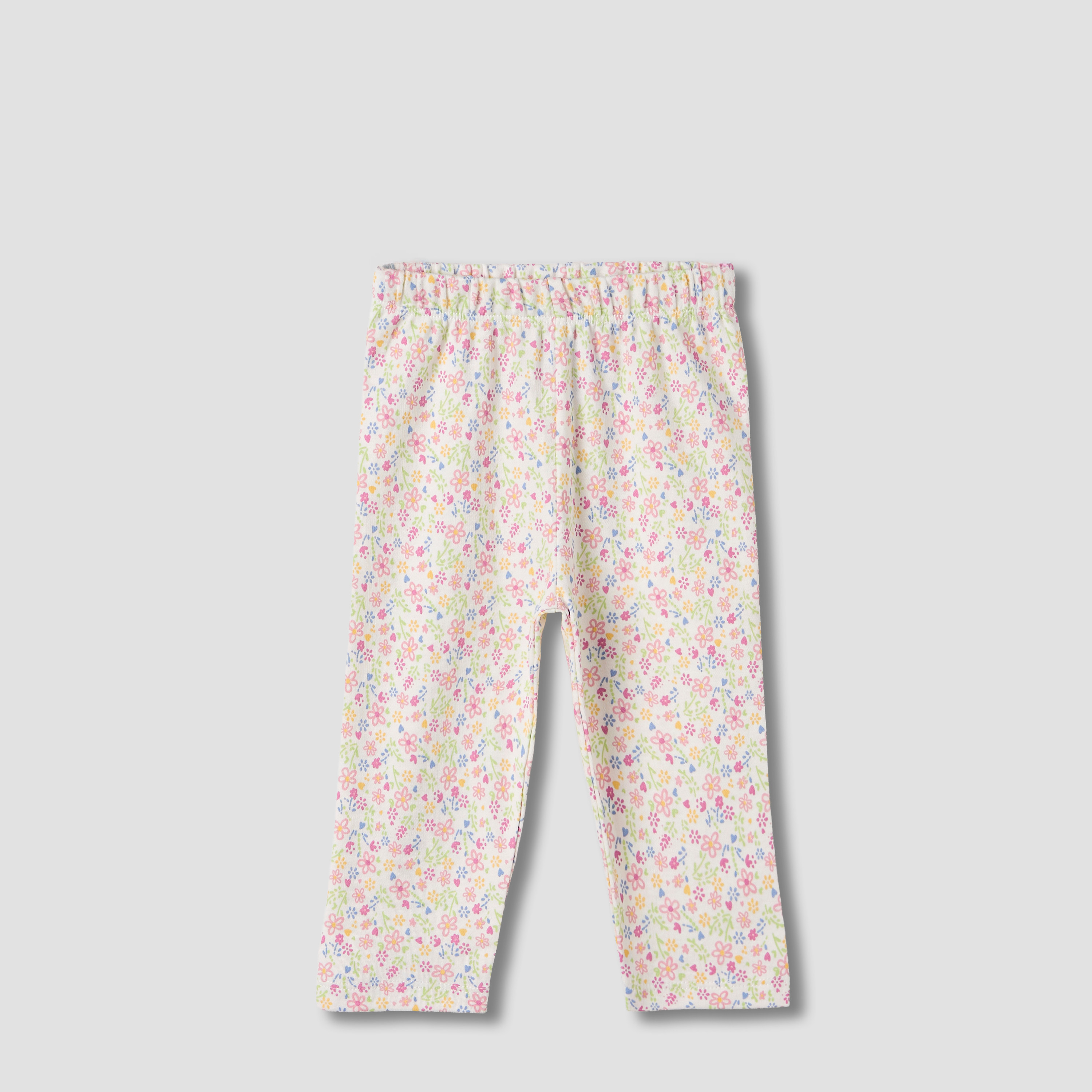 Juniors Floral Print T-shirt and Pyjama Set-baby-girls-clothing-nightwear-pyjamasets-image-3