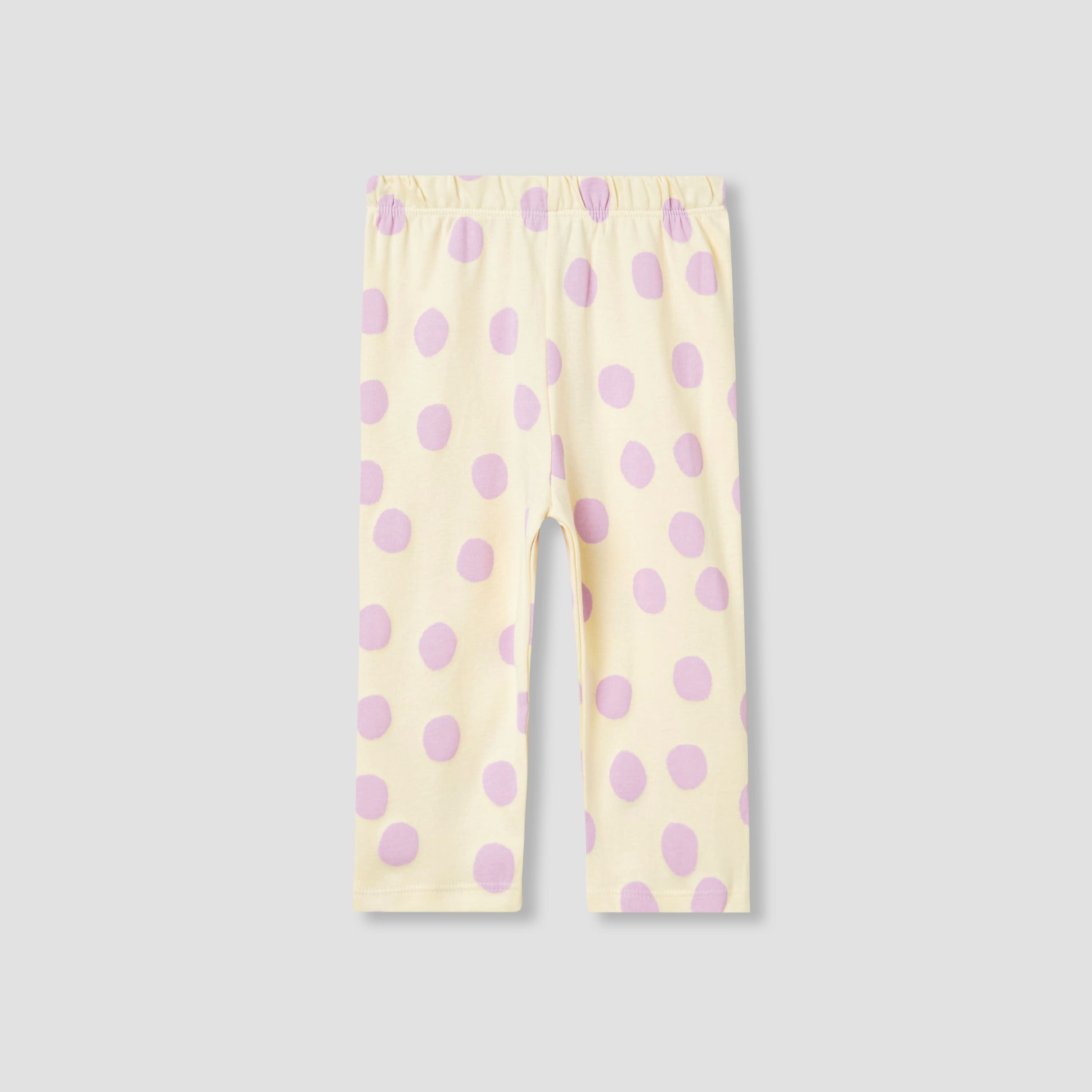 Juniors Polka Dot Print T-shirt and Pyjama Set-baby-girls-clothing-nightwear-pyjamasets-image-4