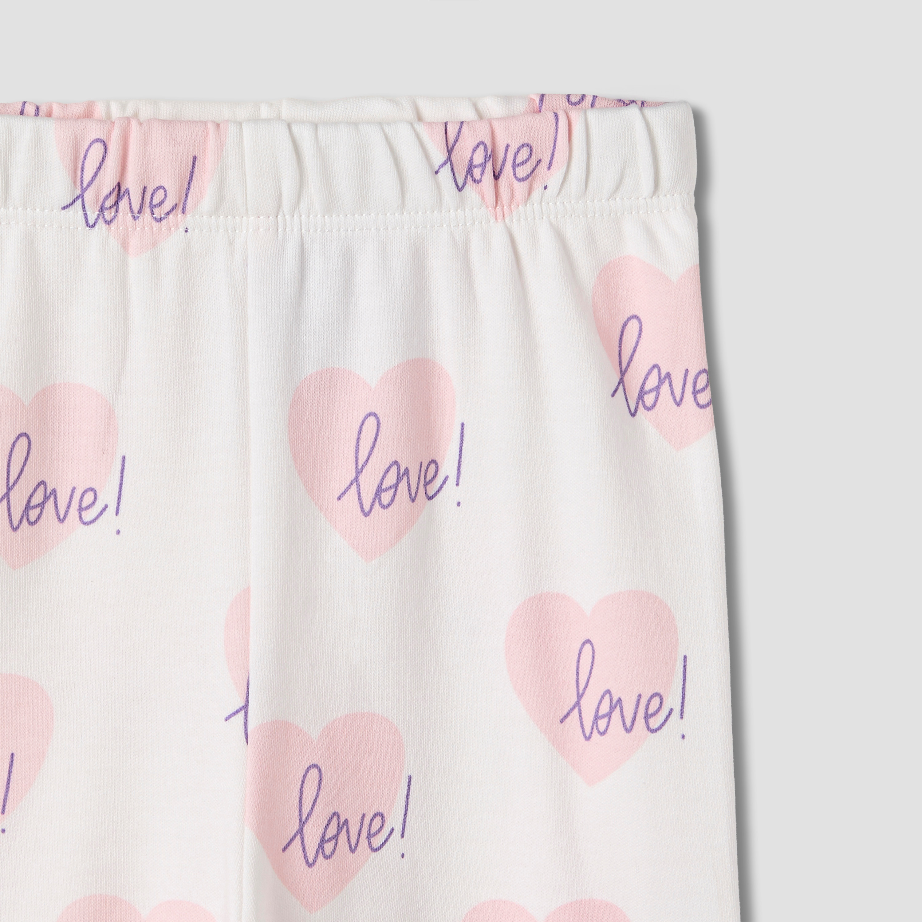 Juniors Heart Print T-shirt and Pyjama Set-baby-girls-clothing-nightwear-pyjamasets-image-7