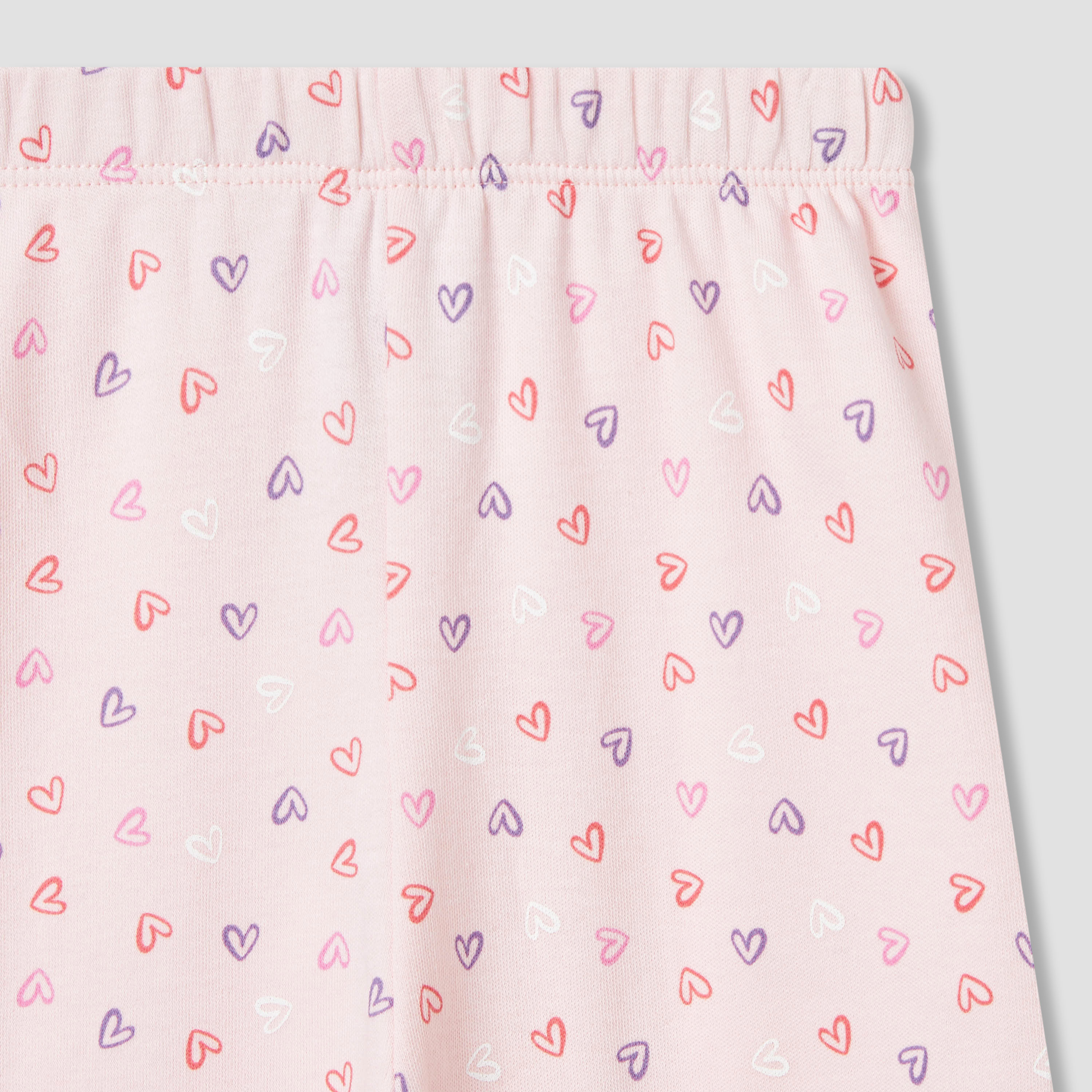Juniors Heart Print T-shirt and Pyjama Set-baby-girls-clothing-nightwear-pyjamasets-image-7
