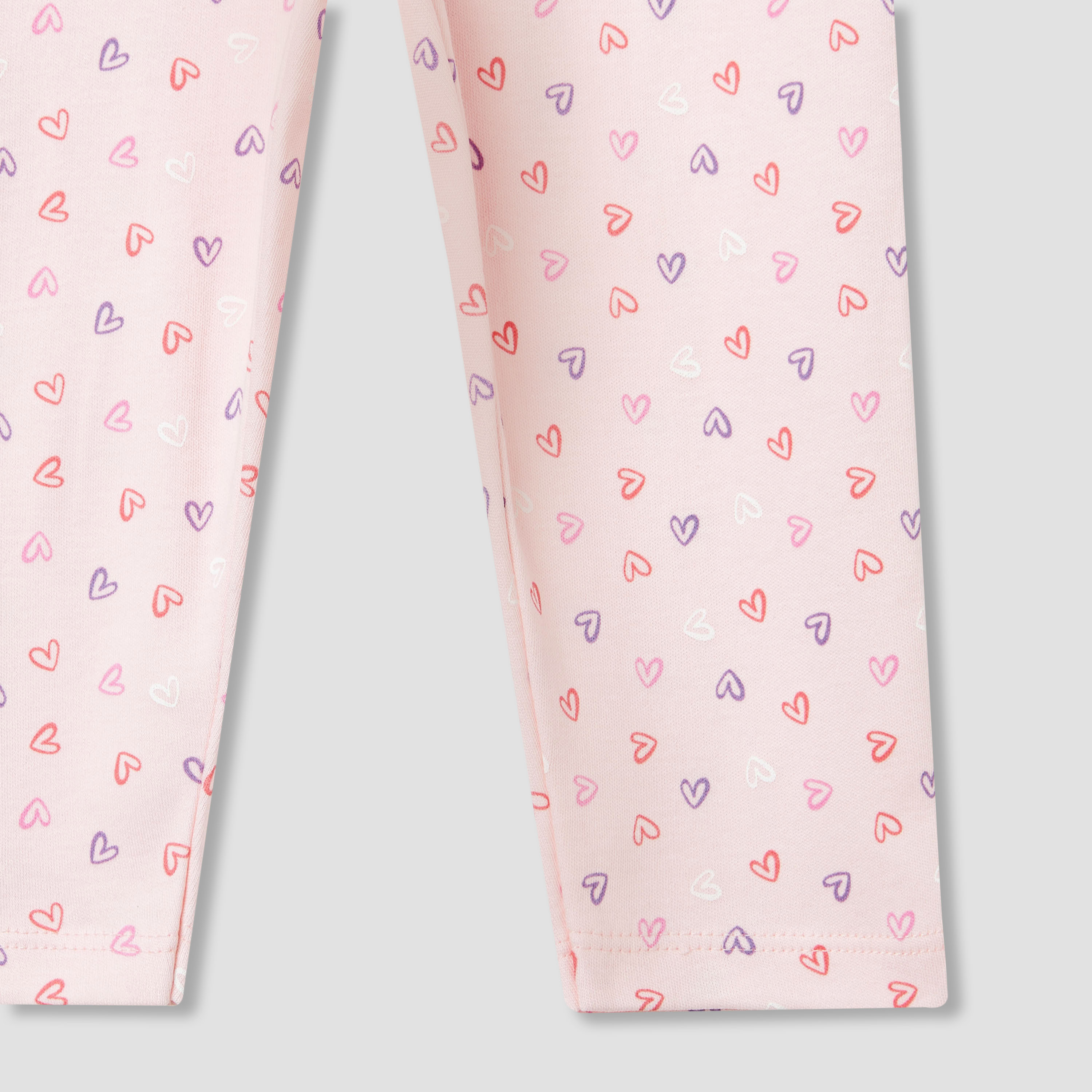 Juniors Heart Print T-shirt and Pyjama Set-baby-girls-clothing-nightwear-pyjamasets-image-8