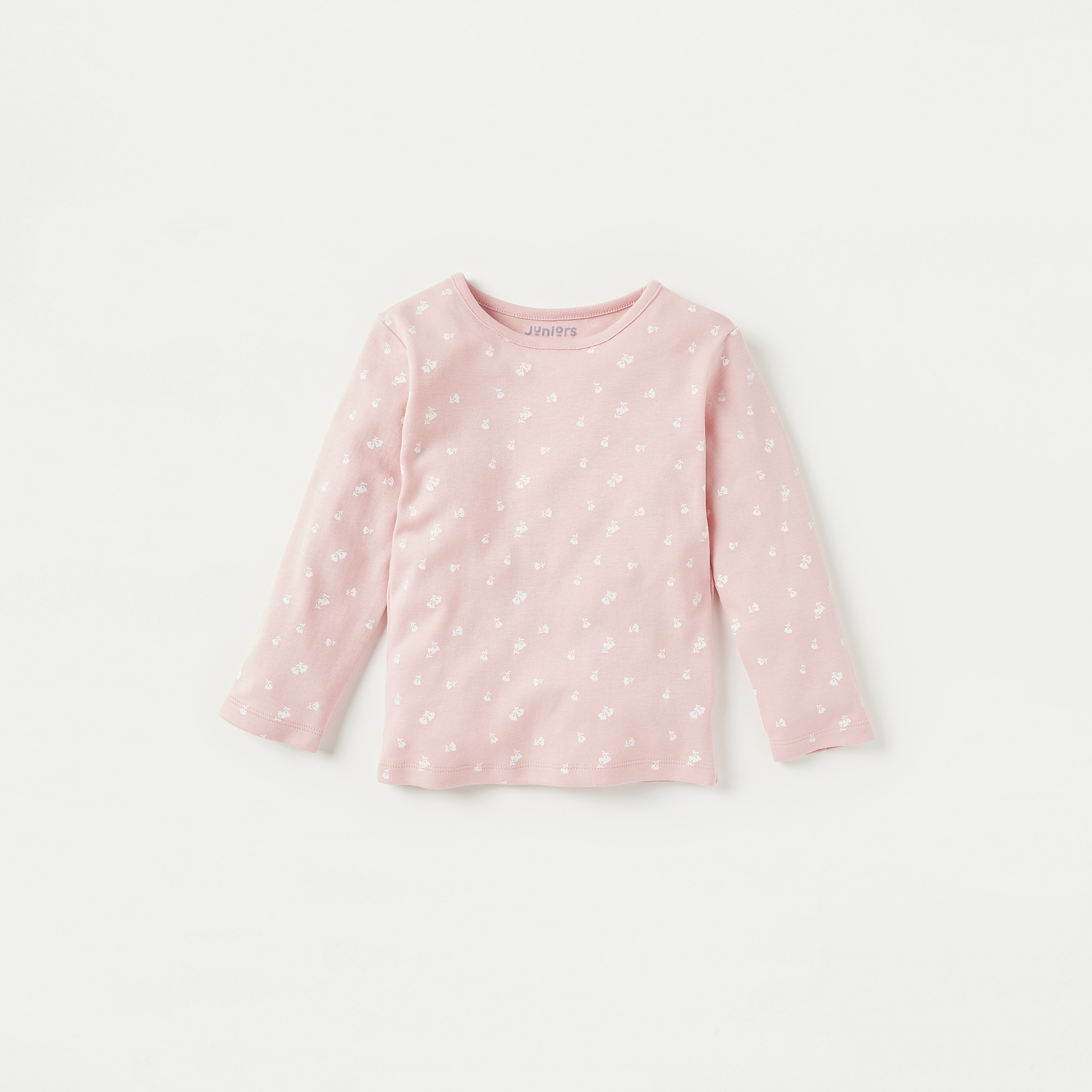 Juniors All-Over Floral Print T-shirt and Pyjama Set-baby-girls-clothing-nightwear-pyjamasets-image-2