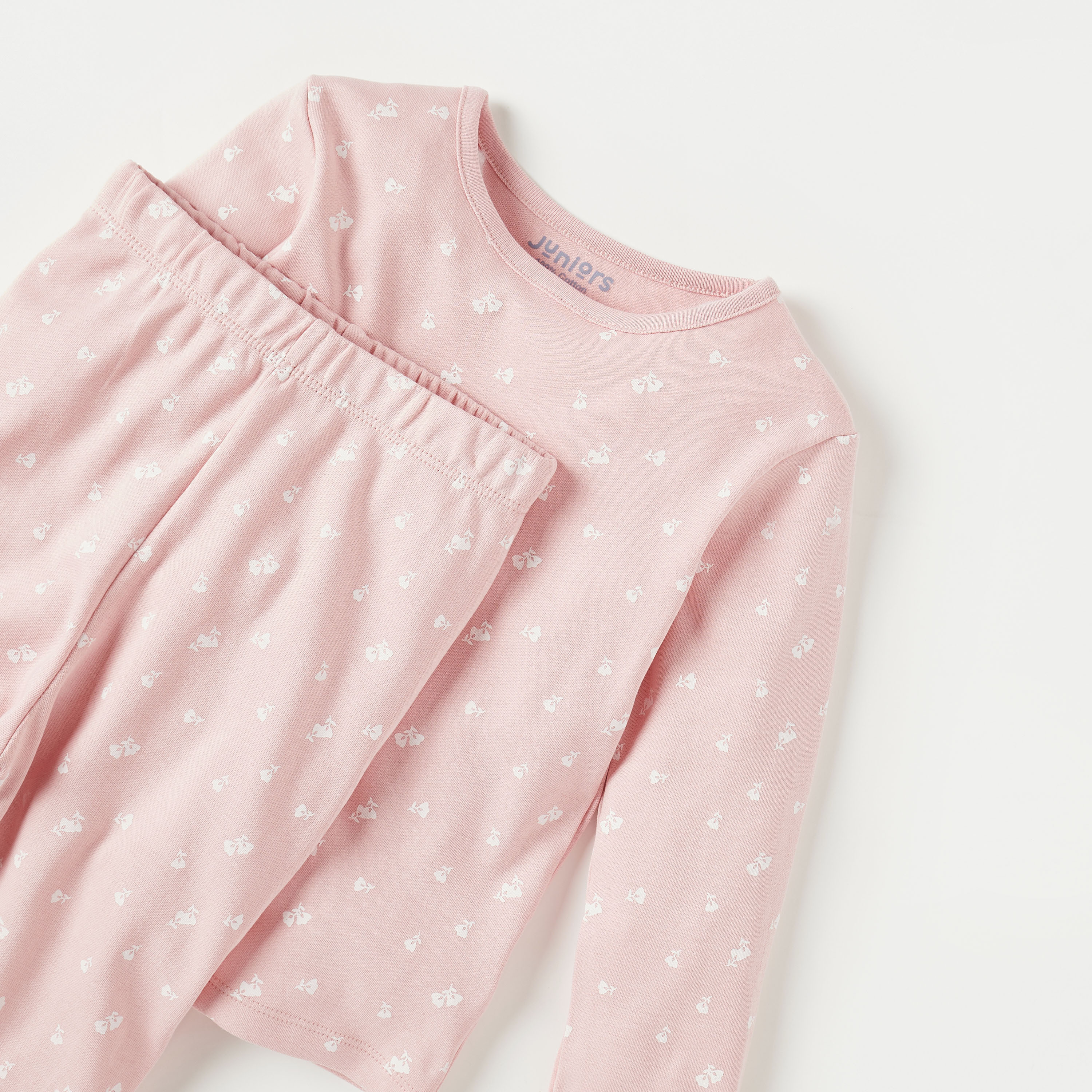 Juniors All-Over Floral Print T-shirt and Pyjama Set-baby-girls-clothing-nightwear-pyjamasets-image-4