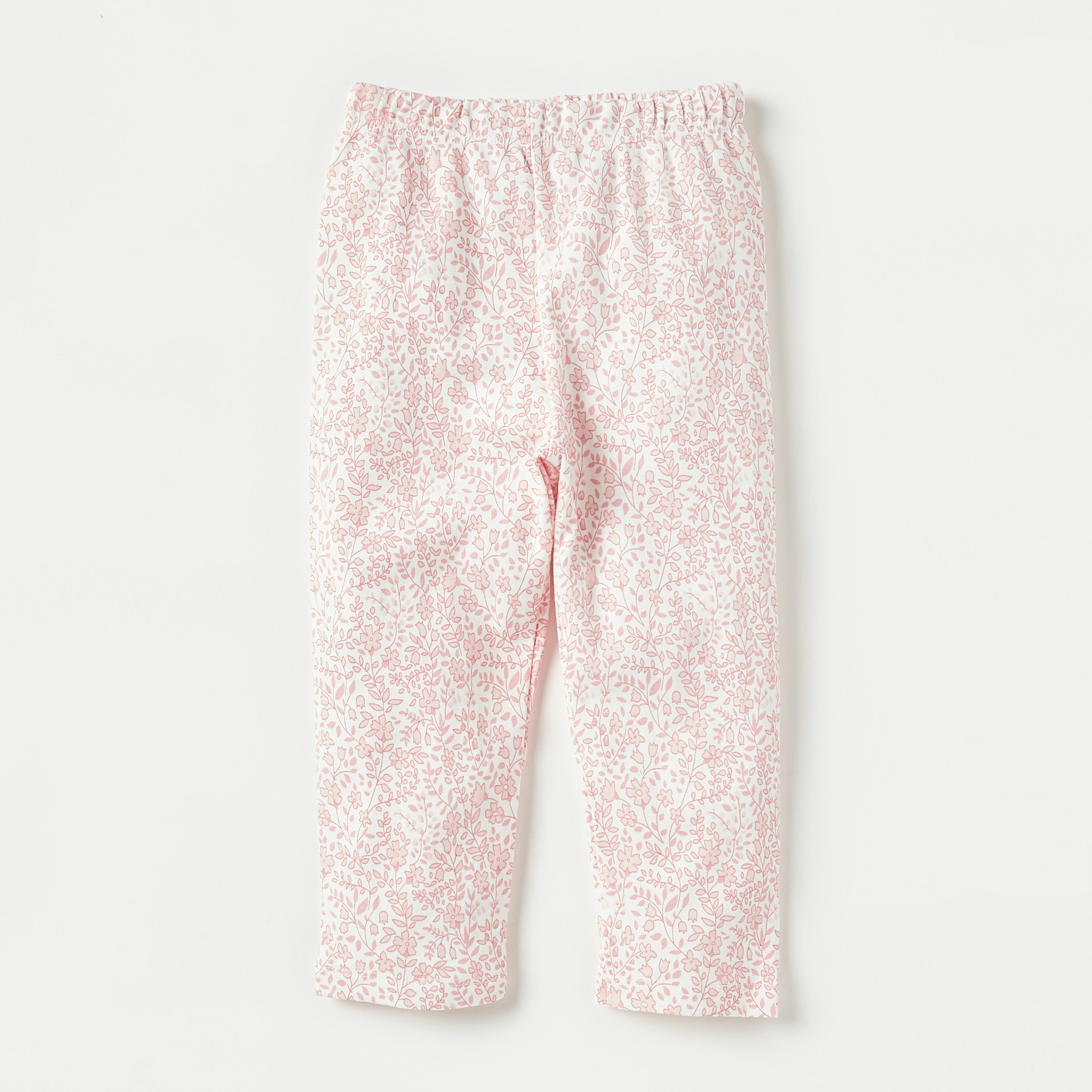 طقم بنطلون بيجاما وتيشيرت بطبعات أزهار من جونيورز-baby-girls-clothing-nightwear-pyjamasets-image-3