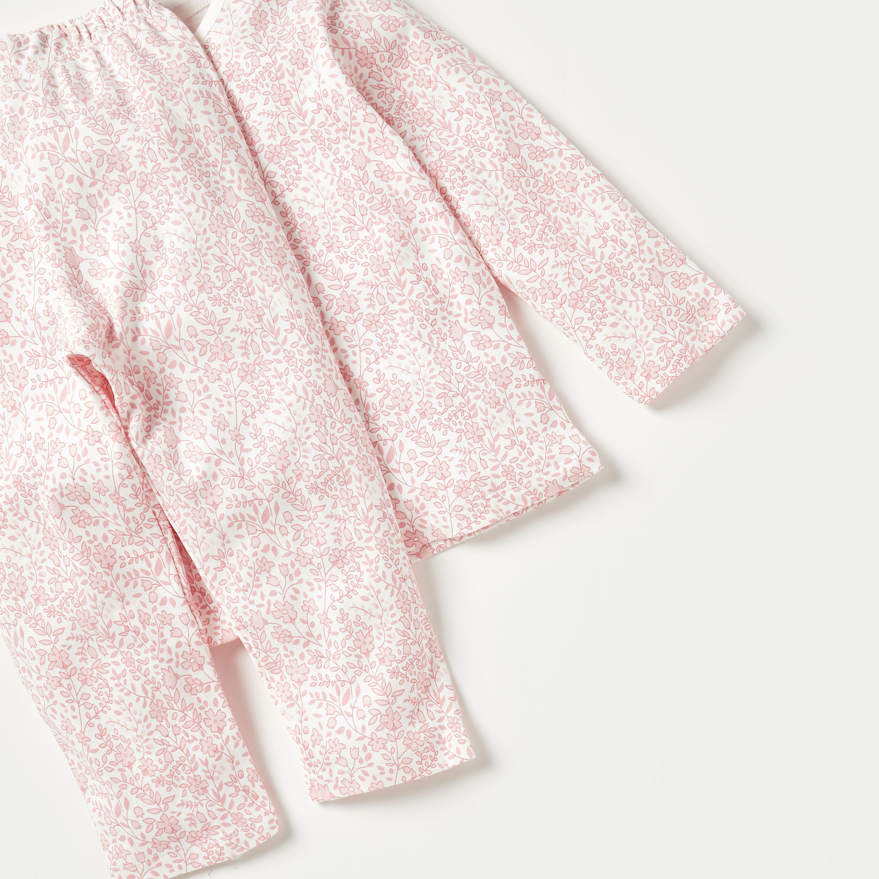 طقم بنطلون بيجاما وتيشيرت بطبعات أزهار من جونيورز-baby-girls-clothing-nightwear-pyjamasets-image-5