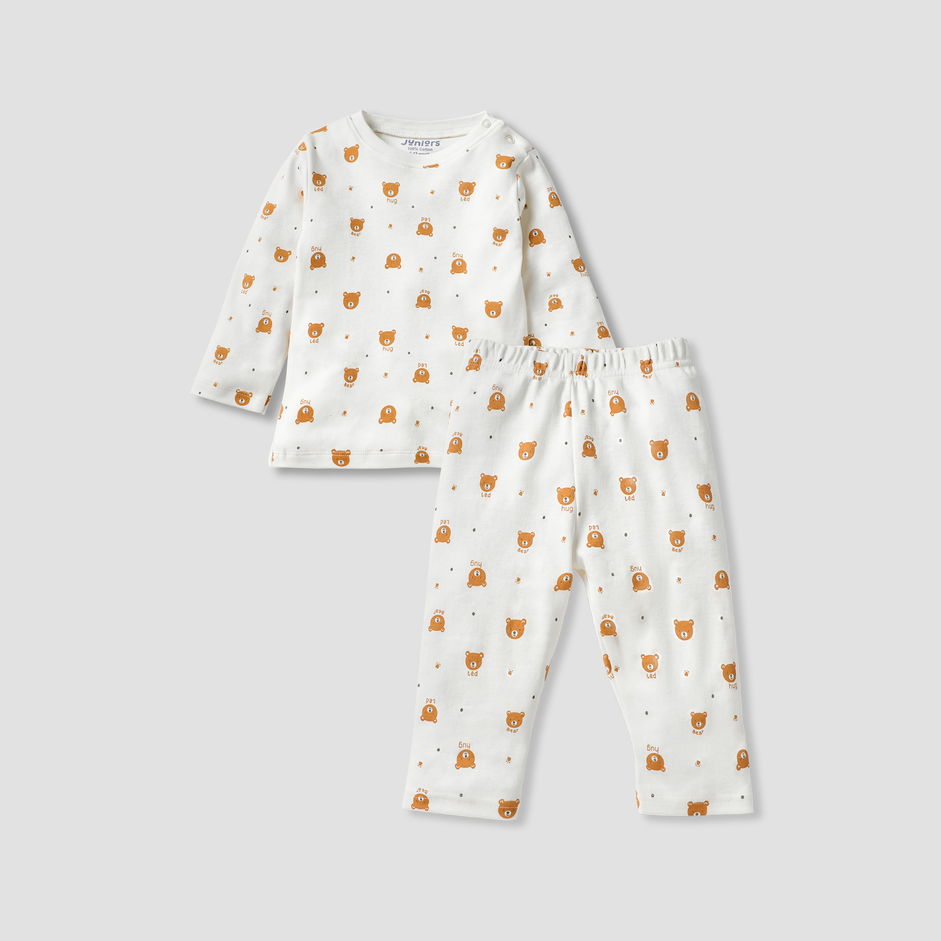 طقم بنطلون بيجاما وتيشيرت بأكمام طويلة وطبعات من جونيورز-baby-boys-clothing-nightwear-pyjamasets-image-1