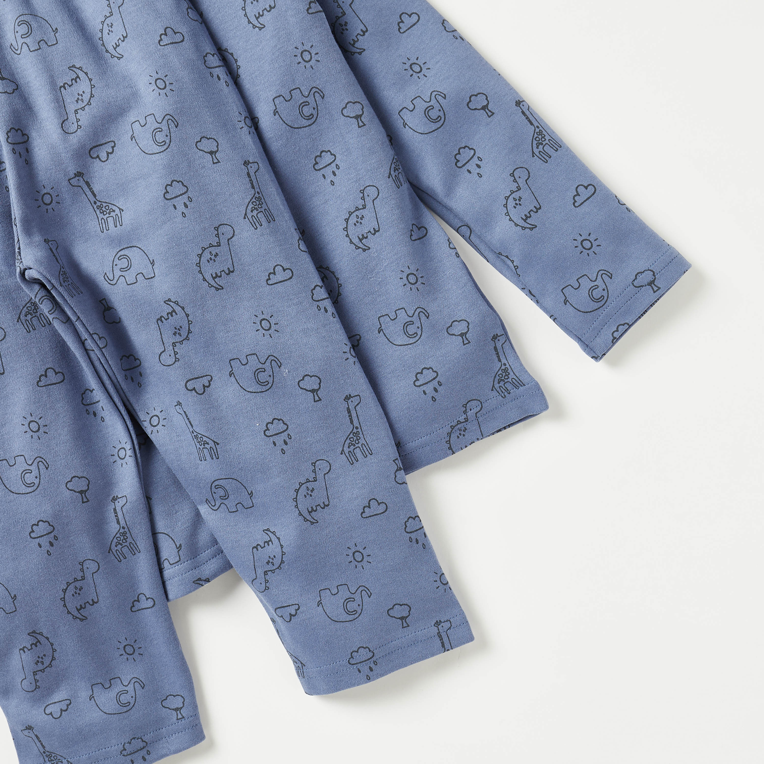 Juniors All-Over Safari Print T-shirt and Pyjama Set-baby-boys-clothing-nightwear-pyjamasets-image-5