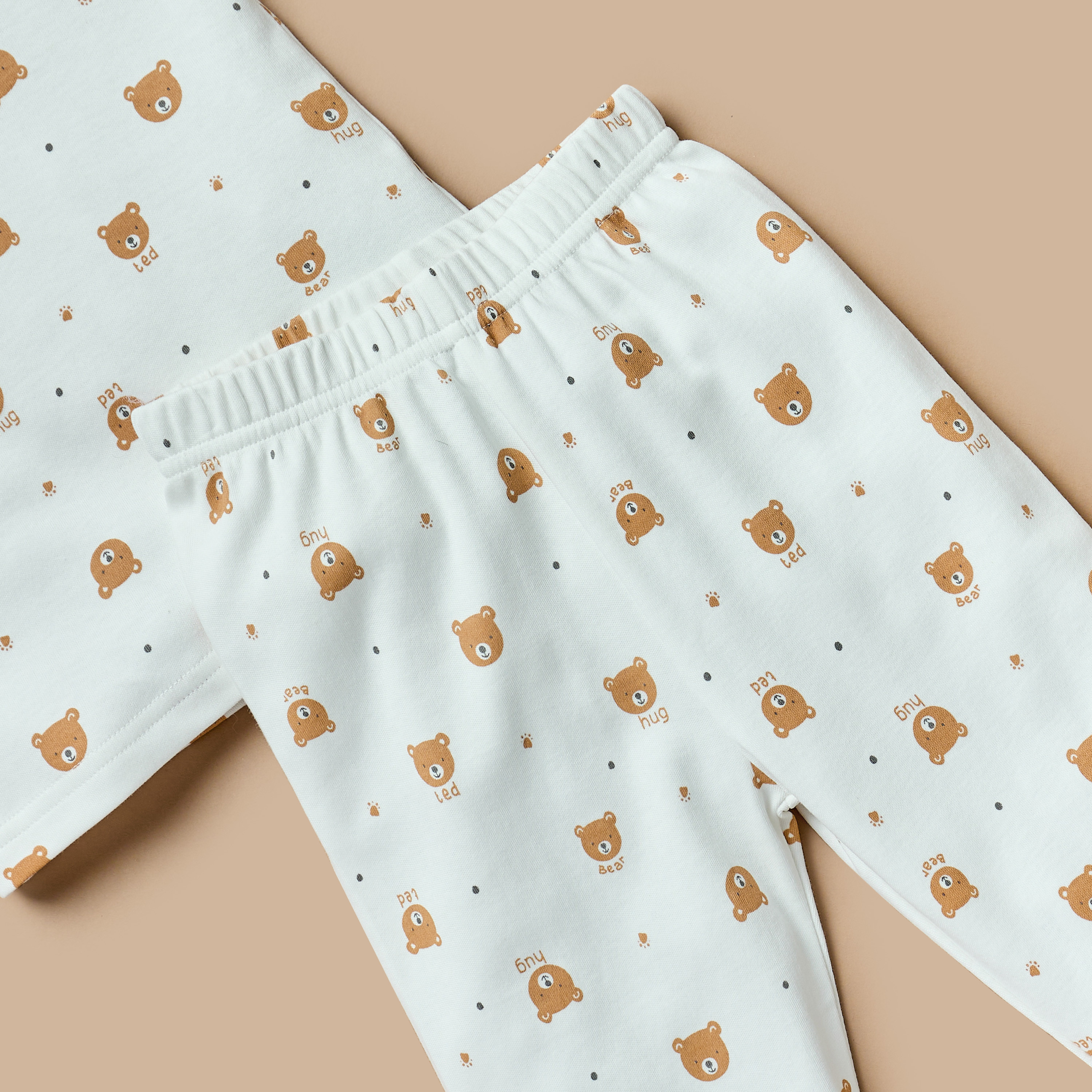 Juniors All-Over Bear Print T-shirt and Pyjama Set-baby-boys-clothing-nightwear-pyjamasets-image-5