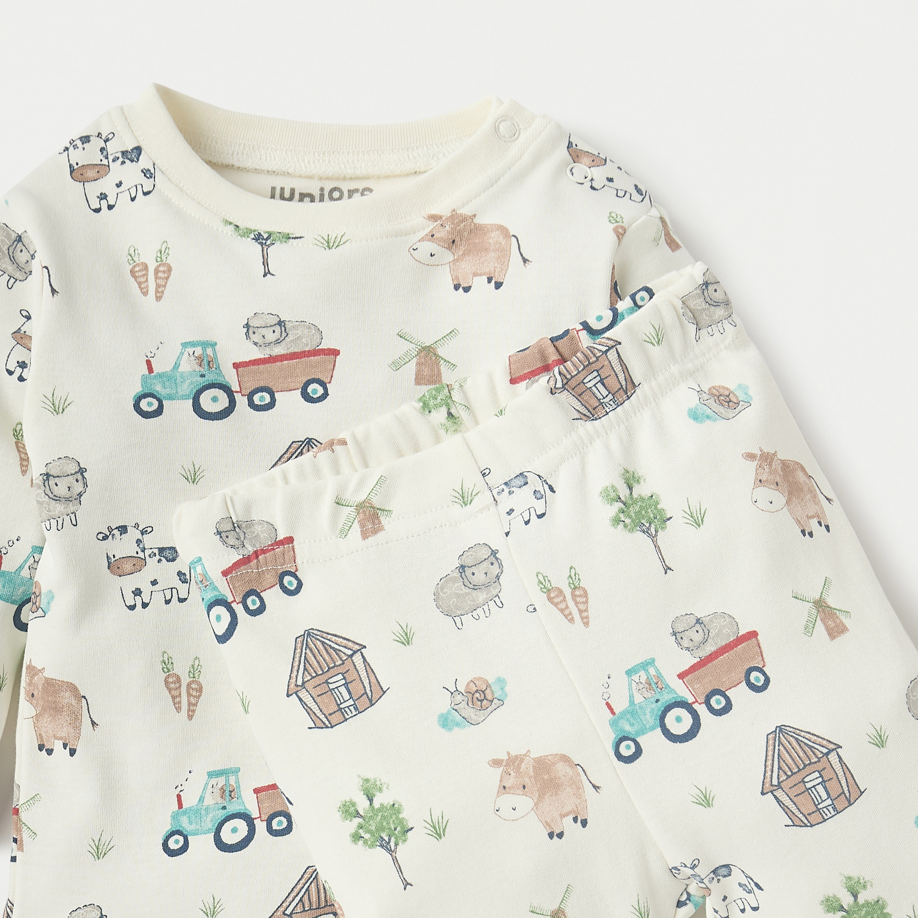 Juniors Printed Long Sleeves T-shirt and Pyjama Set-baby-boys-clothing-nightwear-pyjamasets-image-4