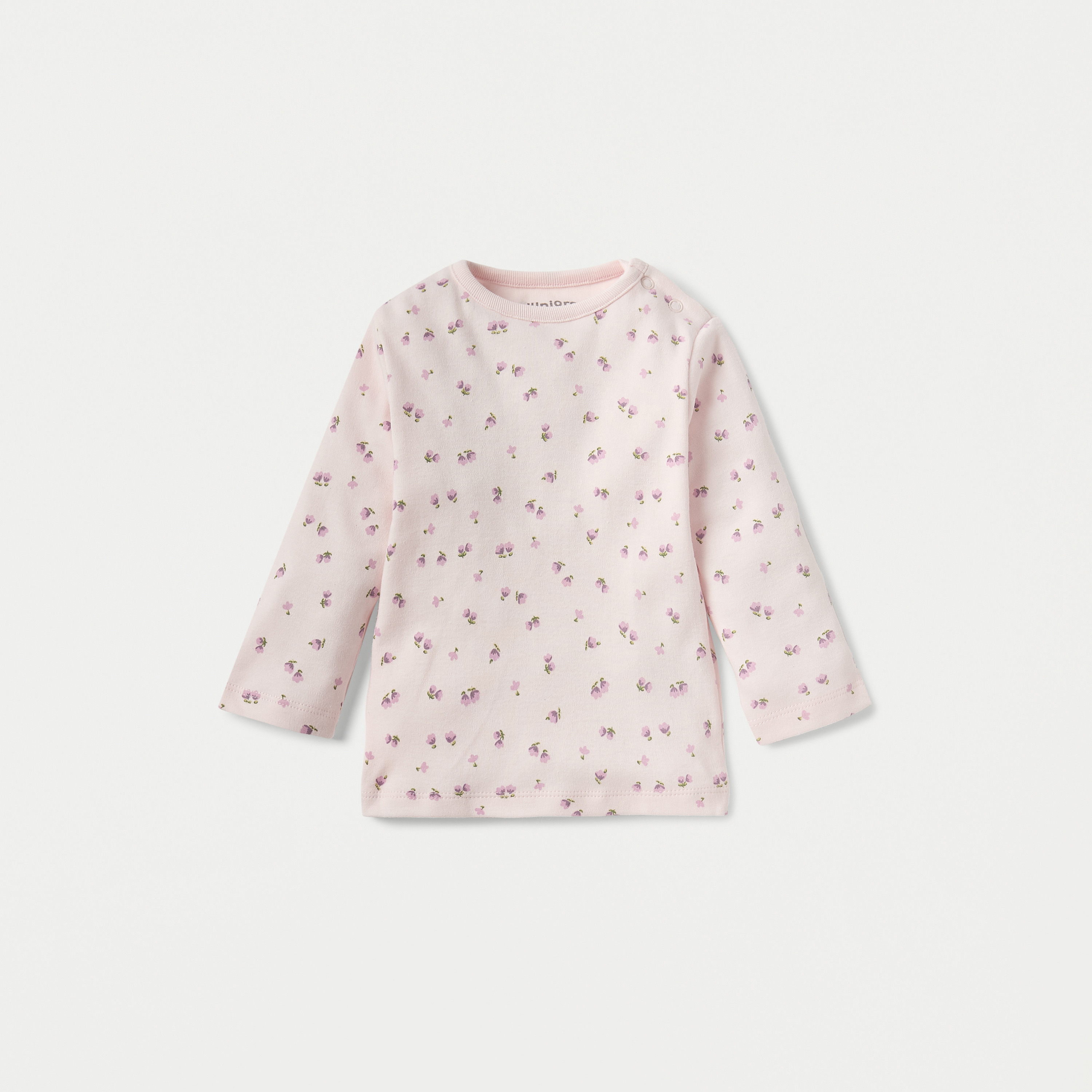 طقم بيجاما وتيشيرت بأكمام طويلة وطبعات زهور من جونيورز-baby-girls-clothing-nightwear-pyjamasets-image-2