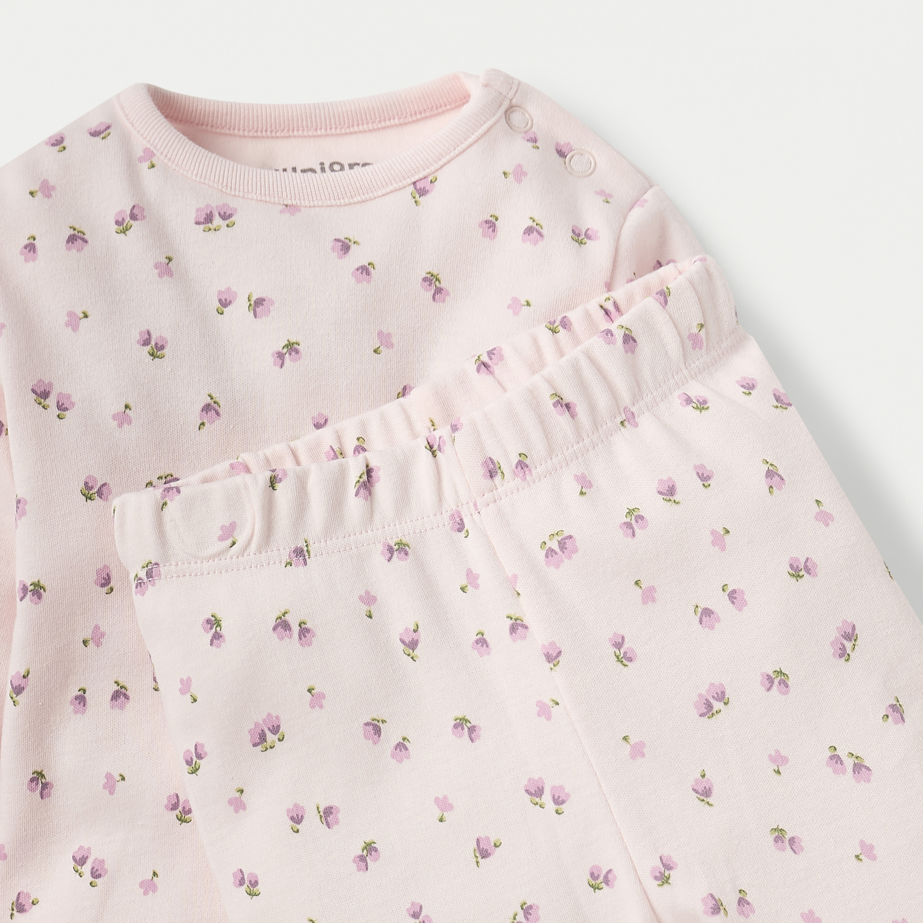 طقم بيجاما وتيشيرت بأكمام طويلة وطبعات زهور من جونيورز-baby-girls-clothing-nightwear-pyjamasets-image-4