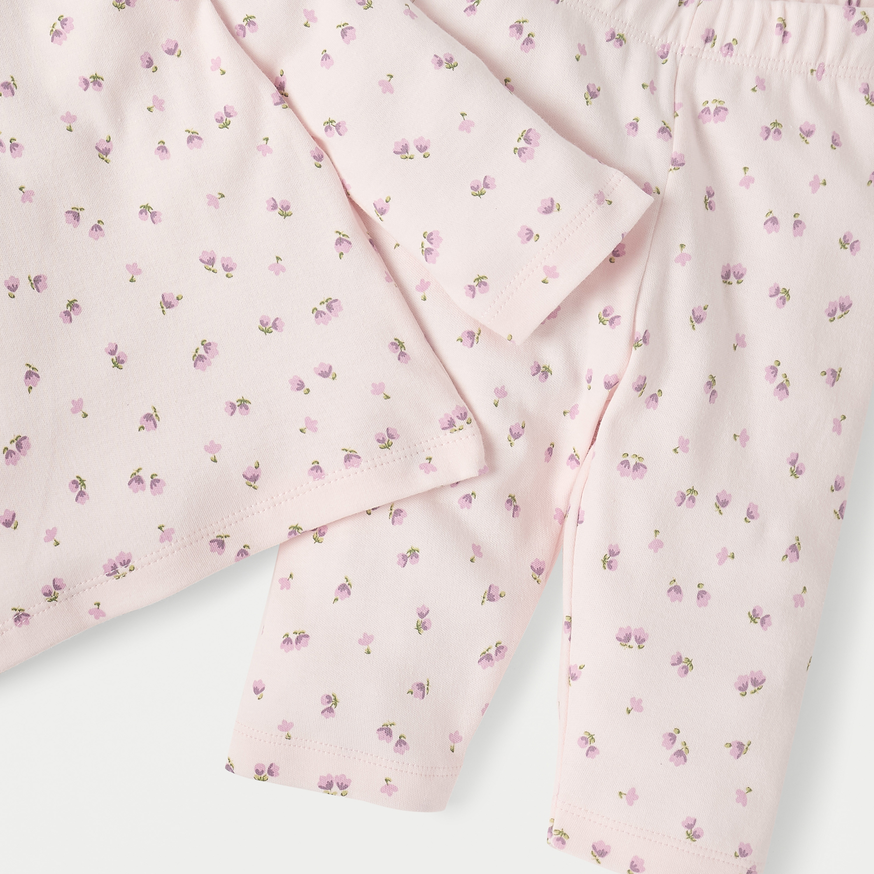 طقم بيجاما وتيشيرت بأكمام طويلة وطبعات زهور من جونيورز-baby-girls-clothing-nightwear-pyjamasets-image-5