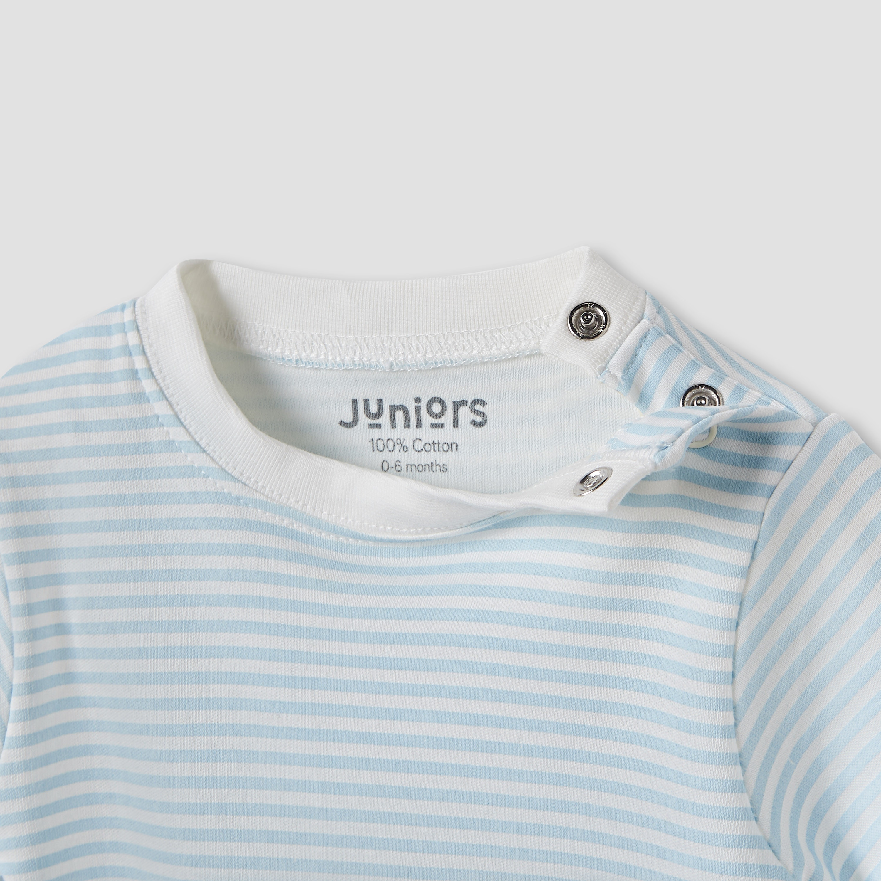 طقم بنطلون بيجاما وتيشيرت مخطط من جونيورز-baby-boys-clothing-nightwear-pyjamasets-image-4