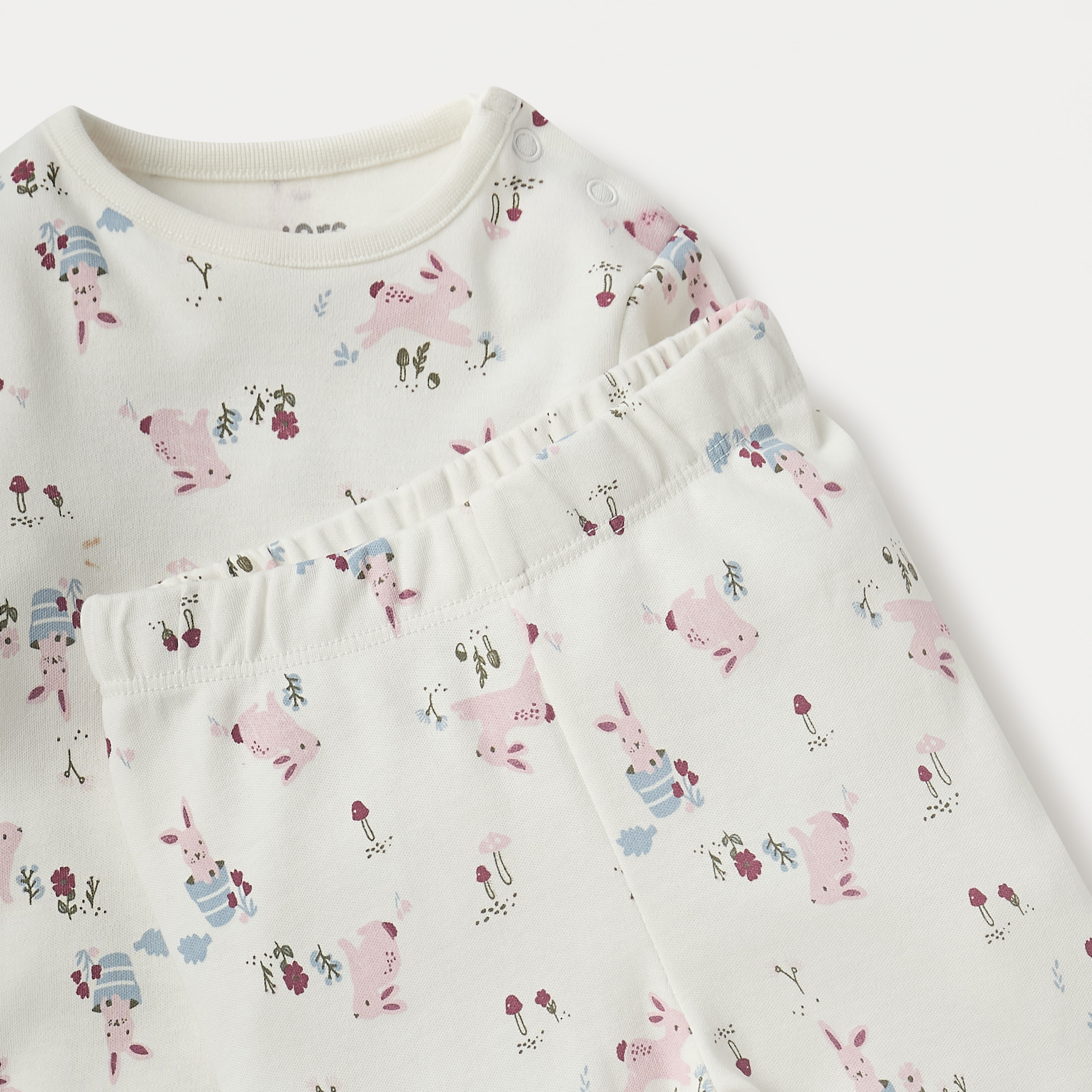 Juniors Printed Long Sleeves T-shirt and Pyjama Set-baby-girls-clothing-nightwear-pyjamasets-image-4
