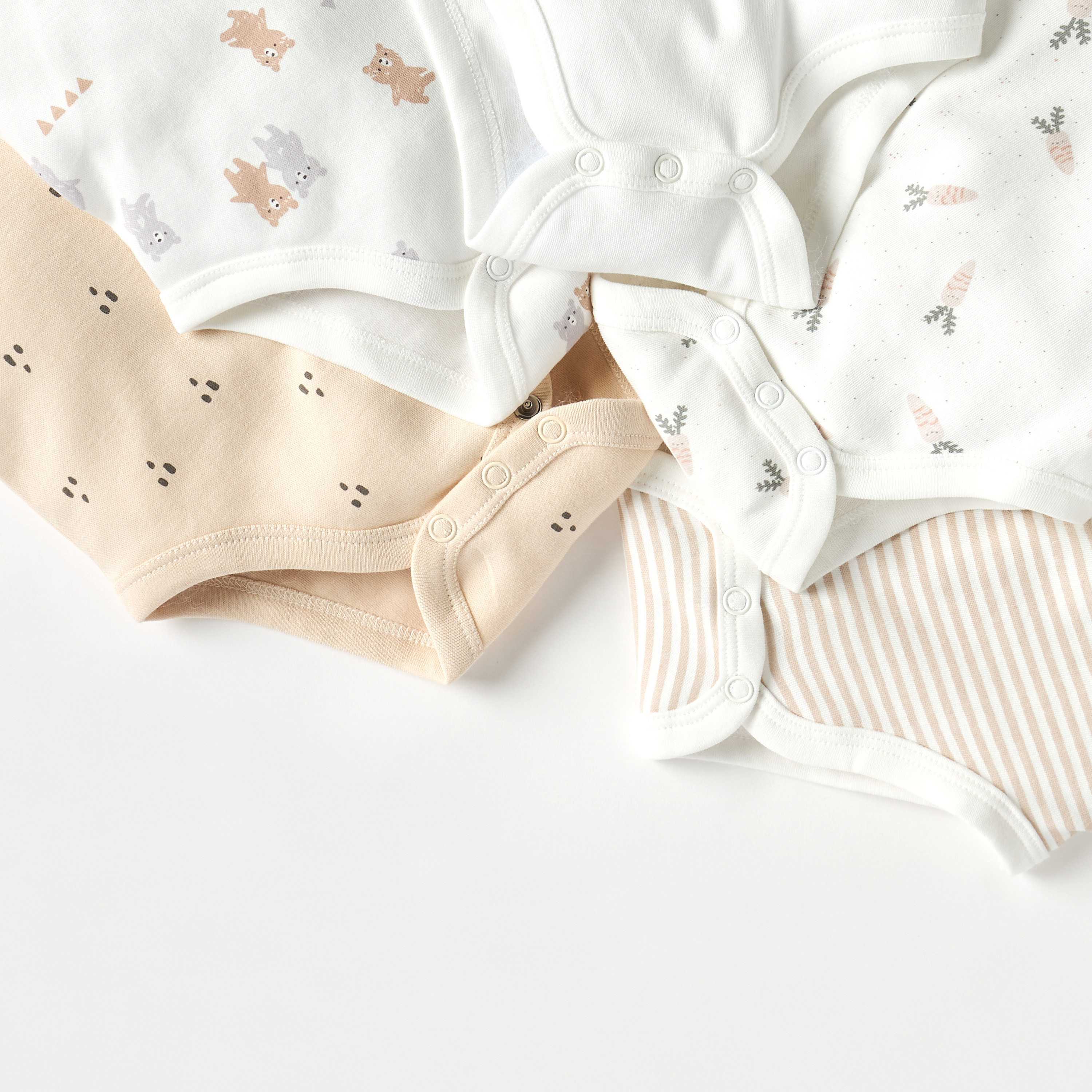 Juniors Printed Sleeveless Bodysuit - Set of 5-baby-girls-clothing-bodysuits-image-4