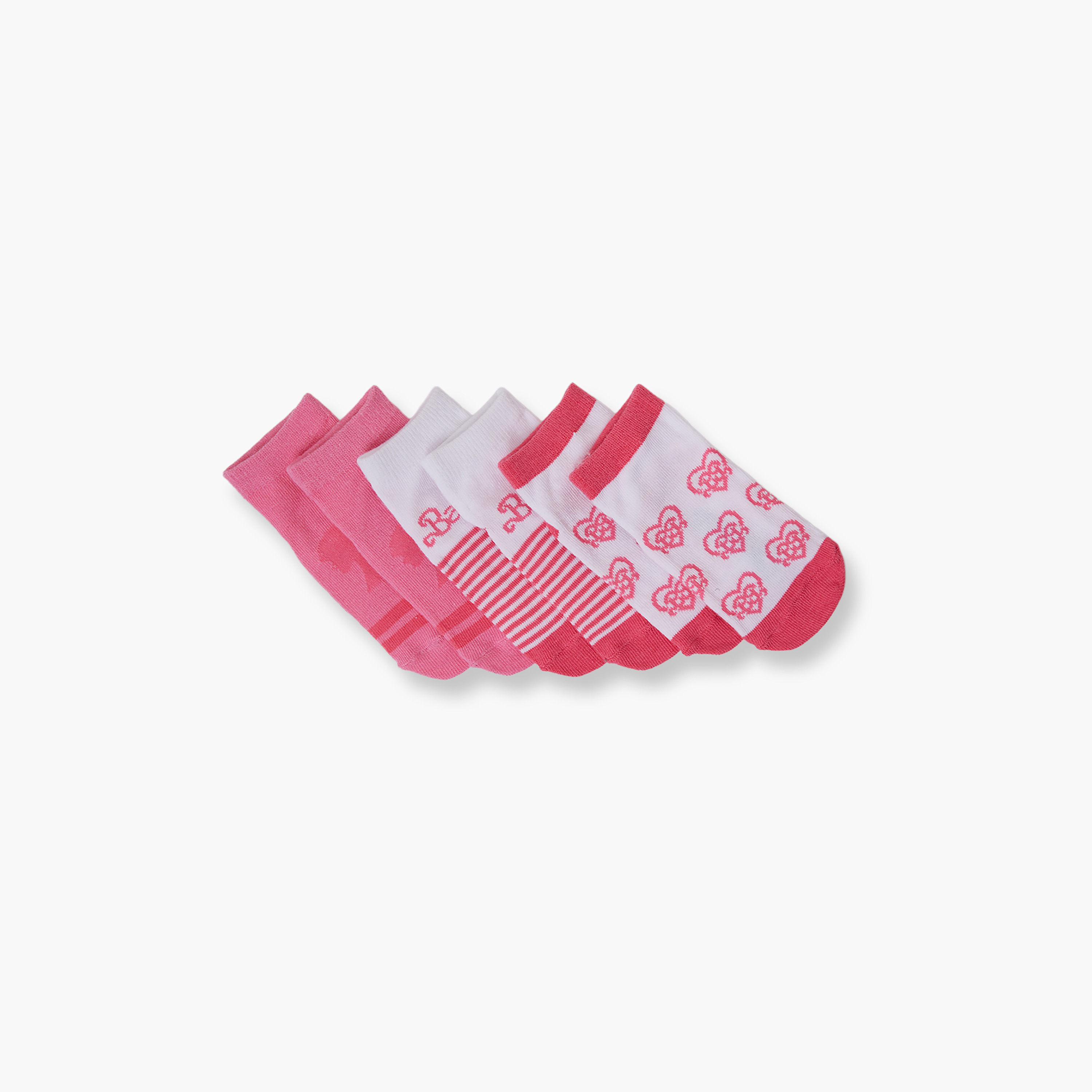 Barbie 3-Pair Cotton Blend Printed Ankle Socks-girls-accessories-socks-image-3