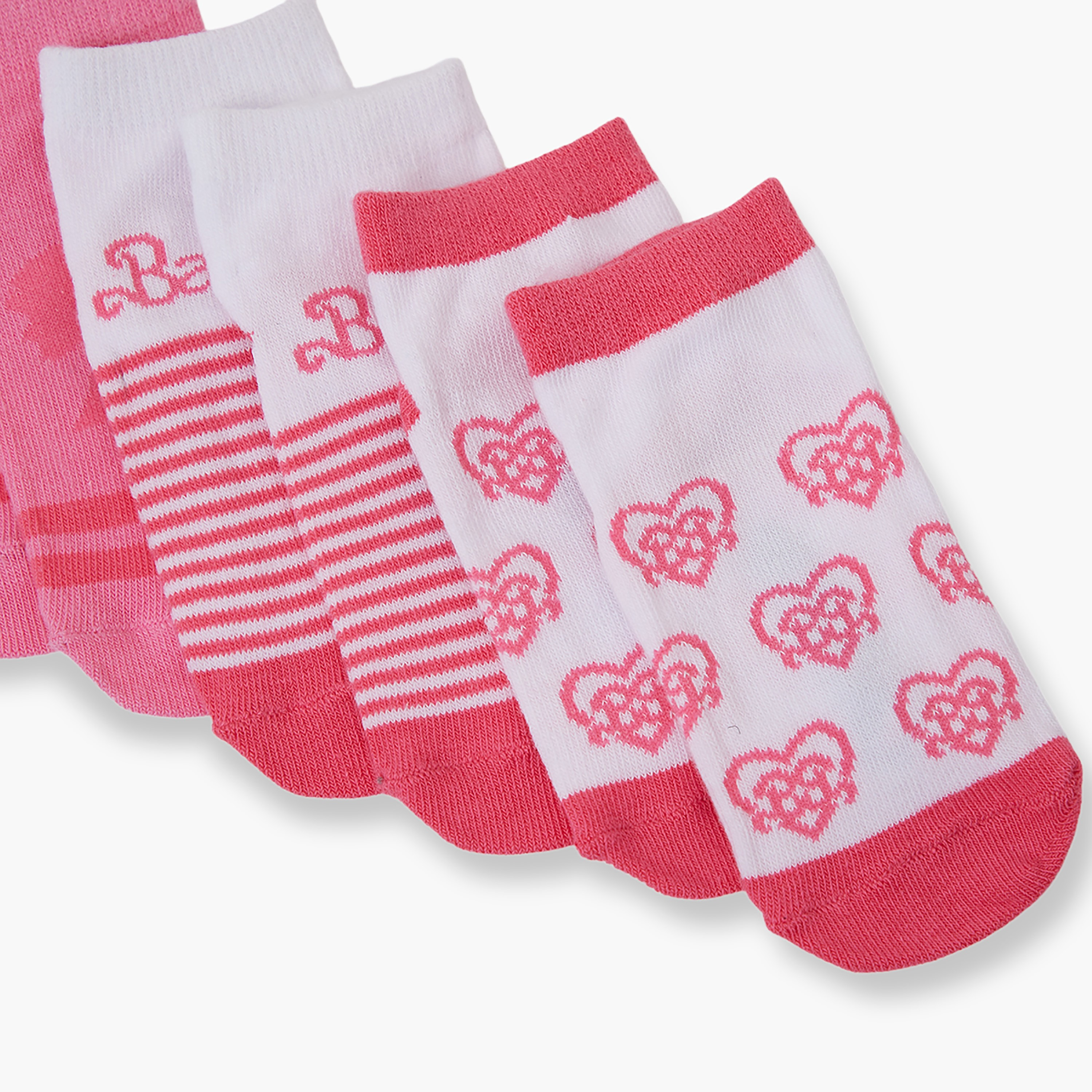 Barbie 3-Pair Cotton Blend Printed Ankle Socks-girls-accessories-socks-image-5