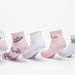 Barbie Print Ankle Length Socks - Set of 5-Girl%27s Socks & Tights-thumbnailMobile-1