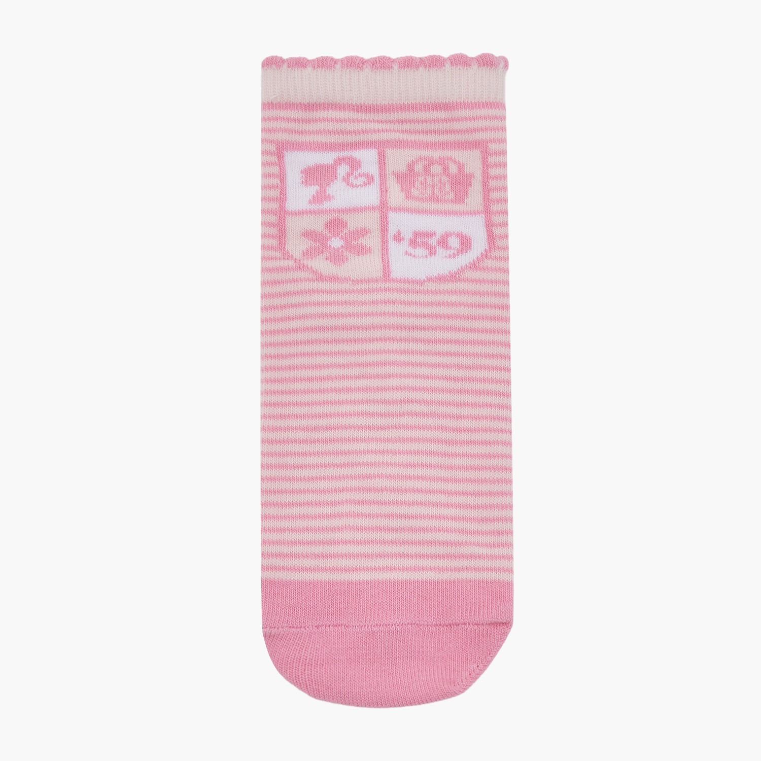 Pack of 5 Barbie Girls Ankle Length Socks with Barbie Print-girls-accessories-socks-image-2