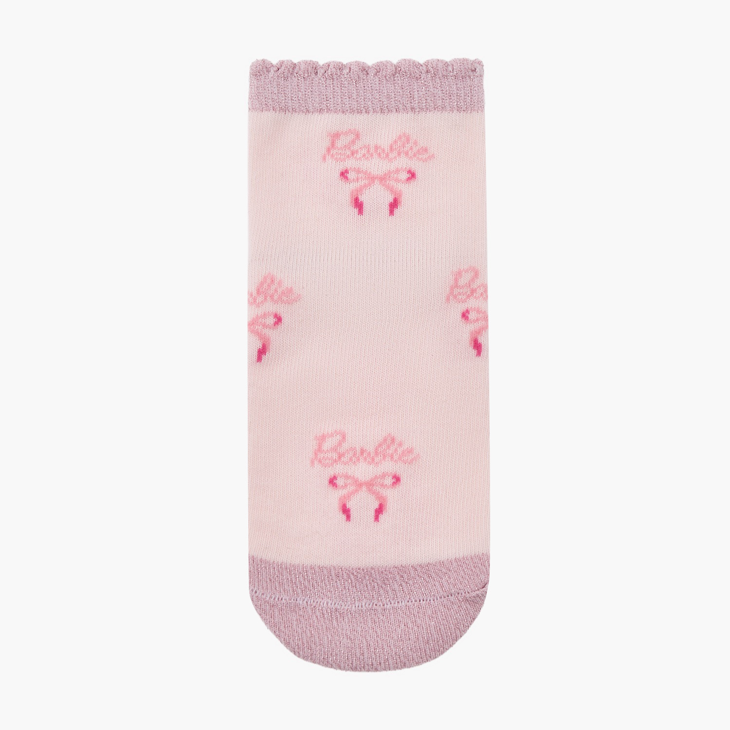 Pack of 5 Barbie Girls Ankle Length Socks with Barbie Print-girls-accessories-socks-image-6