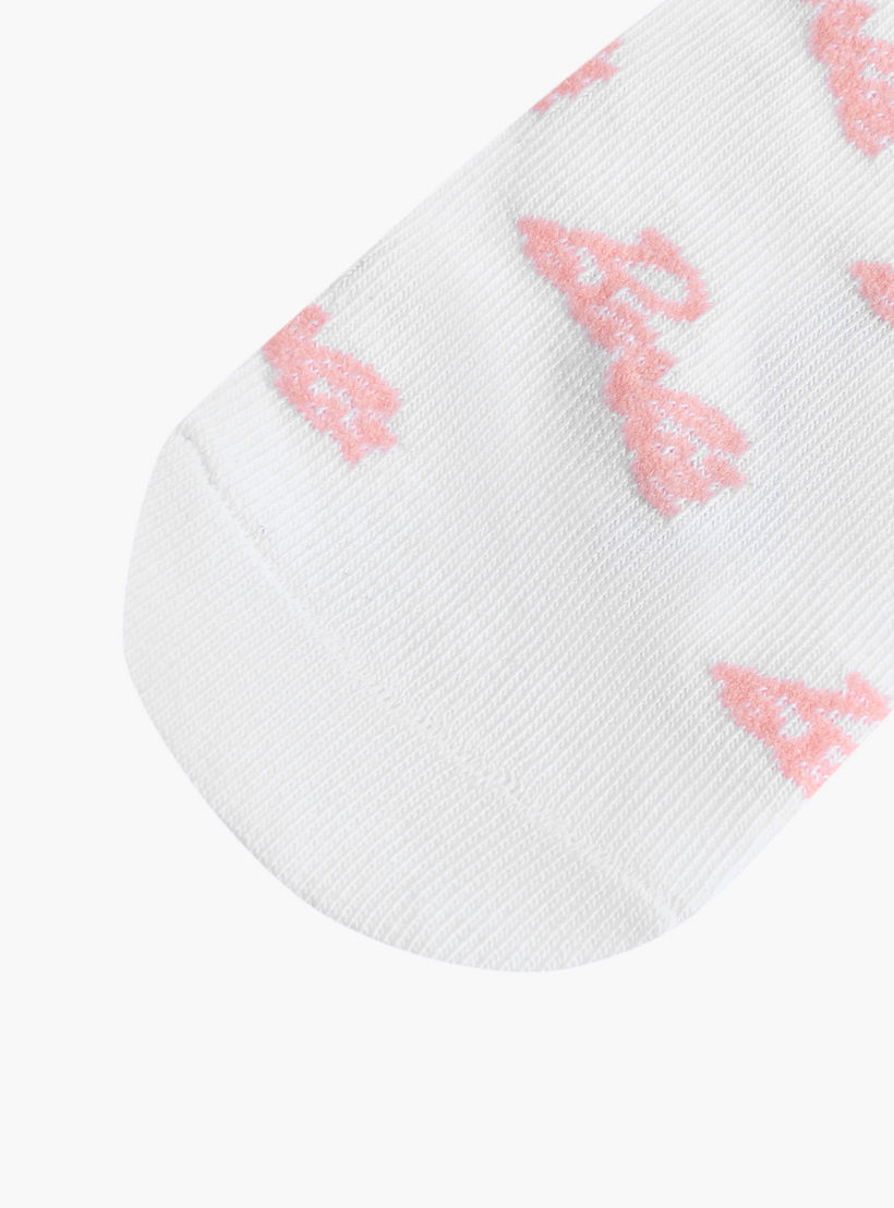 طقم من 5 - جوارب طول الكاحل بطبعات للبنات من باربي-girls-accessories-socks-image-3