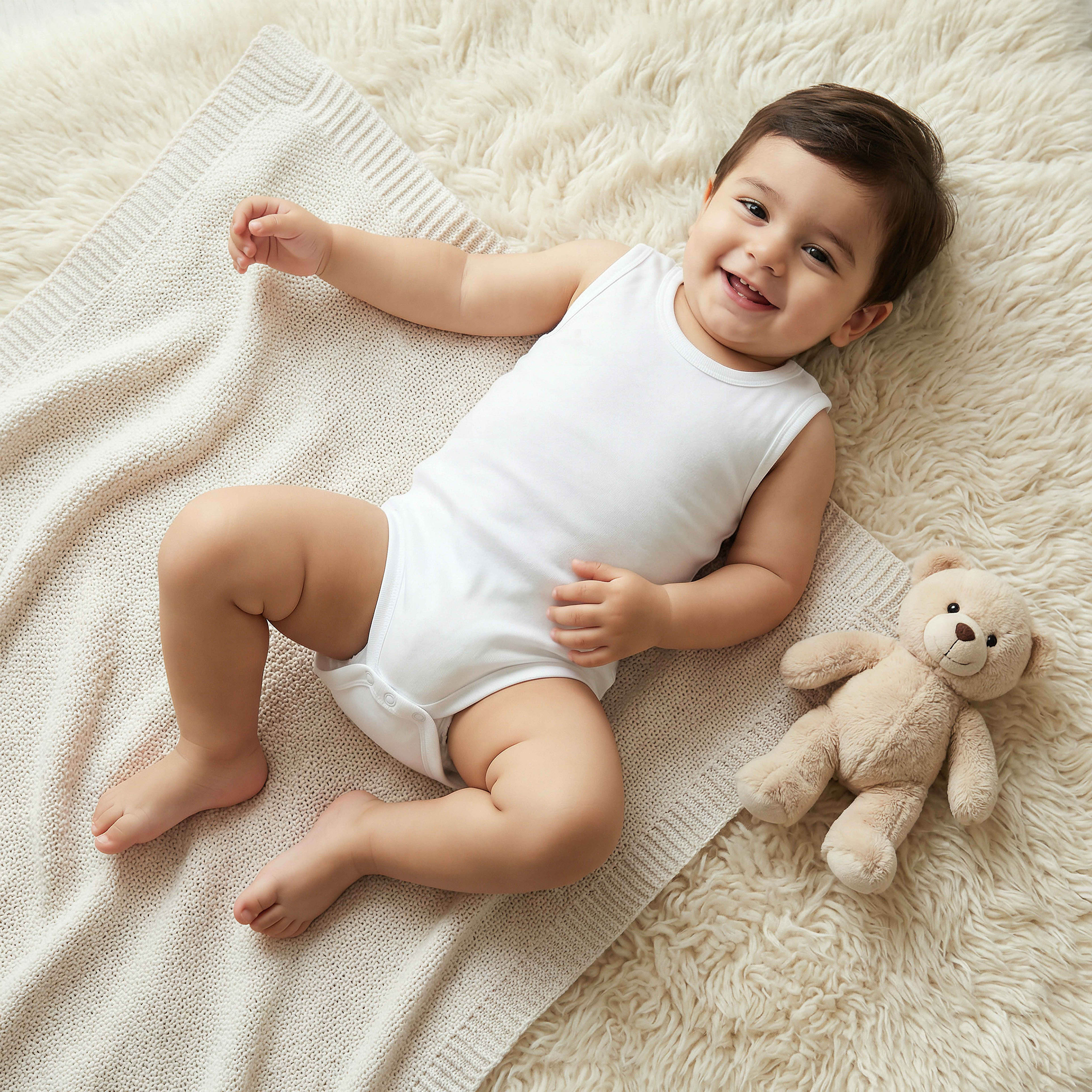 Giggles Sleeveless Bodysuit - Set of 5-baby-boys-clothing-bodysuits-image-2