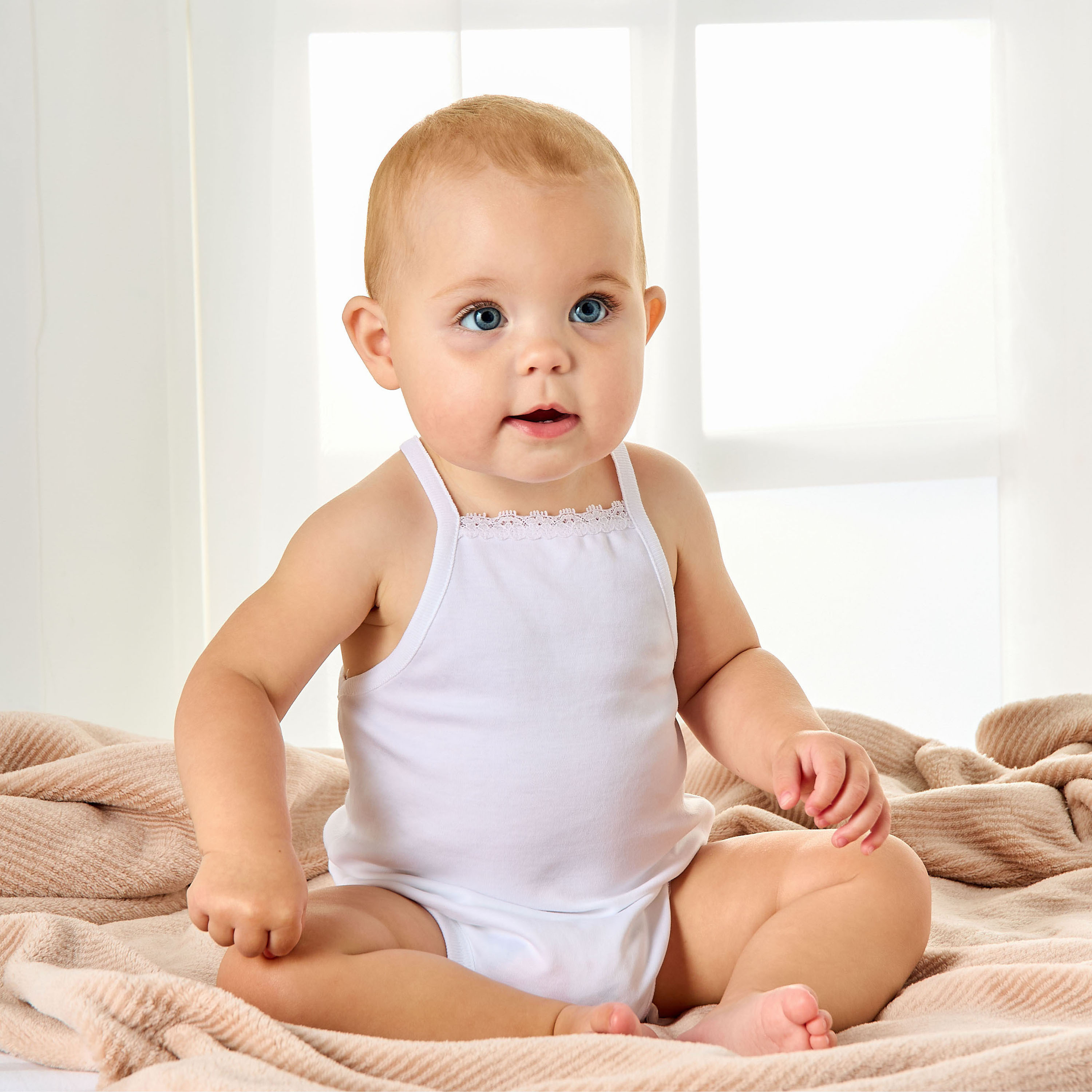 بودي سوت سادة دون أكمام من جيجلز - طقم من 5 قطع-baby-boys-clothing-bodysuits-image-5