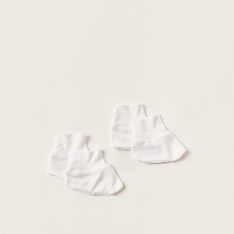 Set of 2 - Giggles Solid Booties