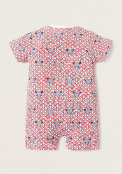Juniors All-Over Crab Print Romper with Button Closure-Rompers%2C Dungarees and Jumpsuits-image-3