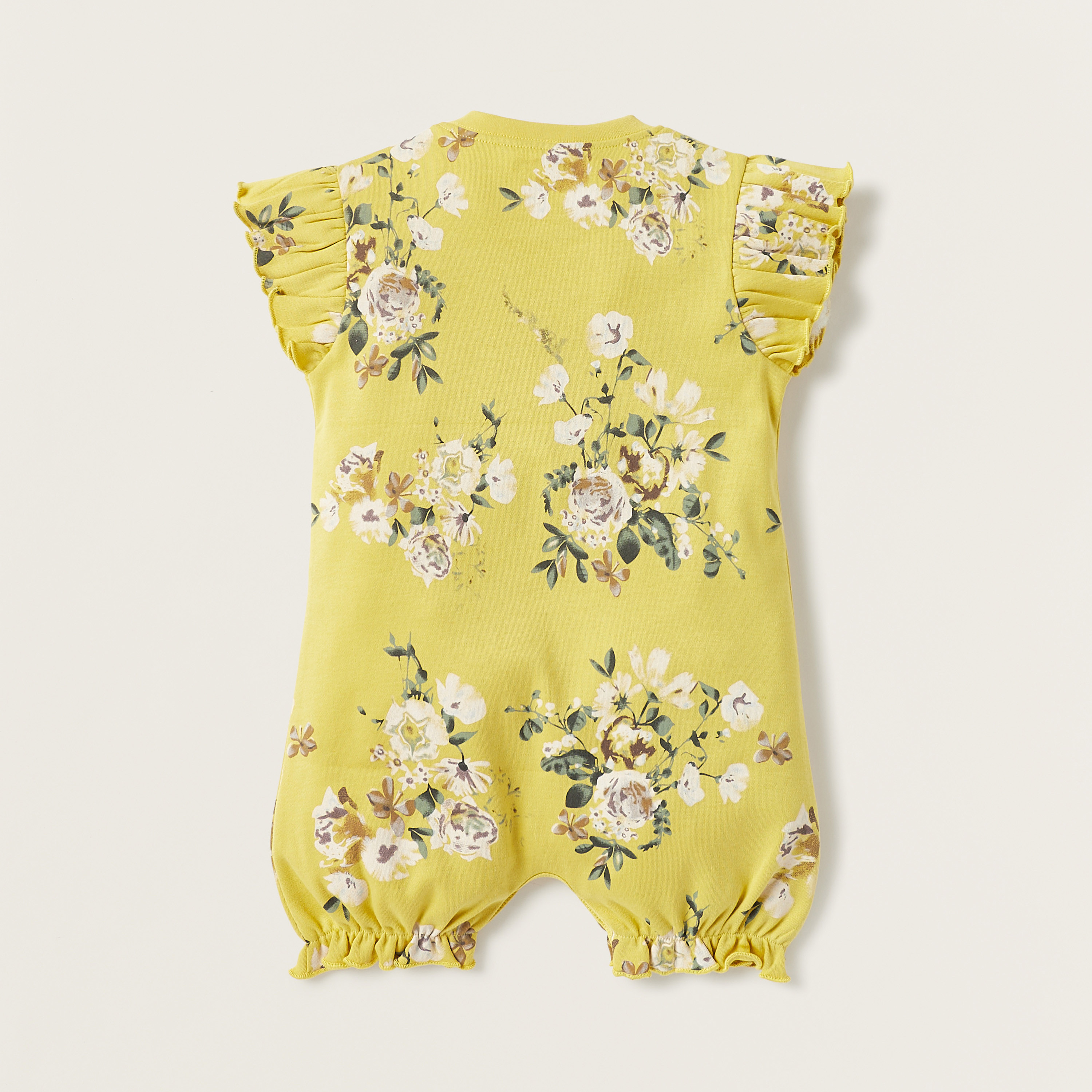أفرول بأزرار إغلاق وكشكش وطبعات أزهار من جونيورز-baby-girls-clothing-rompers-image-4