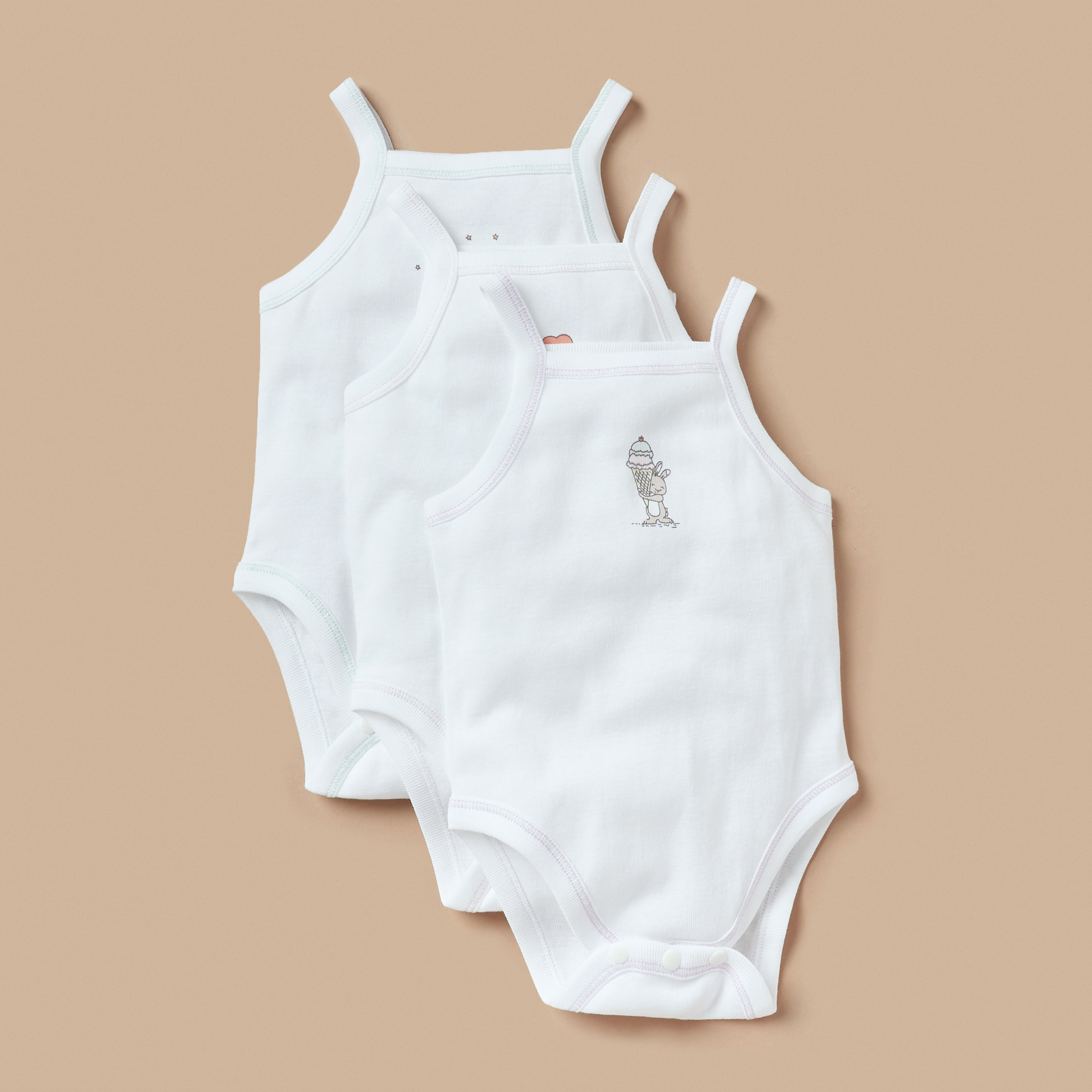 Juniors Printed Sleeveless Bodysuit - Set of 3-baby-boys-clothing-multipacks-image-1